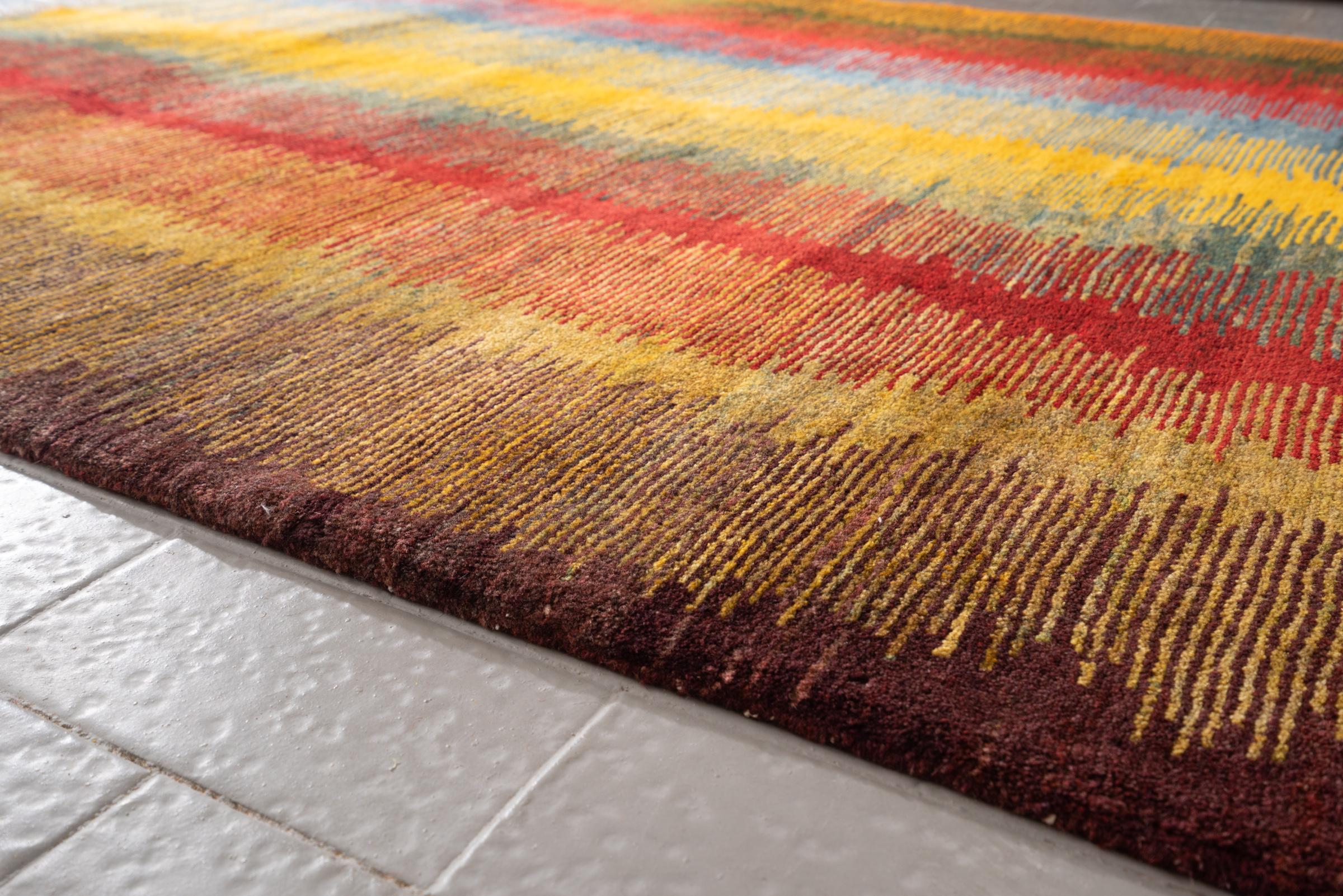 New Weave Bijar Mazandaran Minimalist Caspian Fields Persian Rug