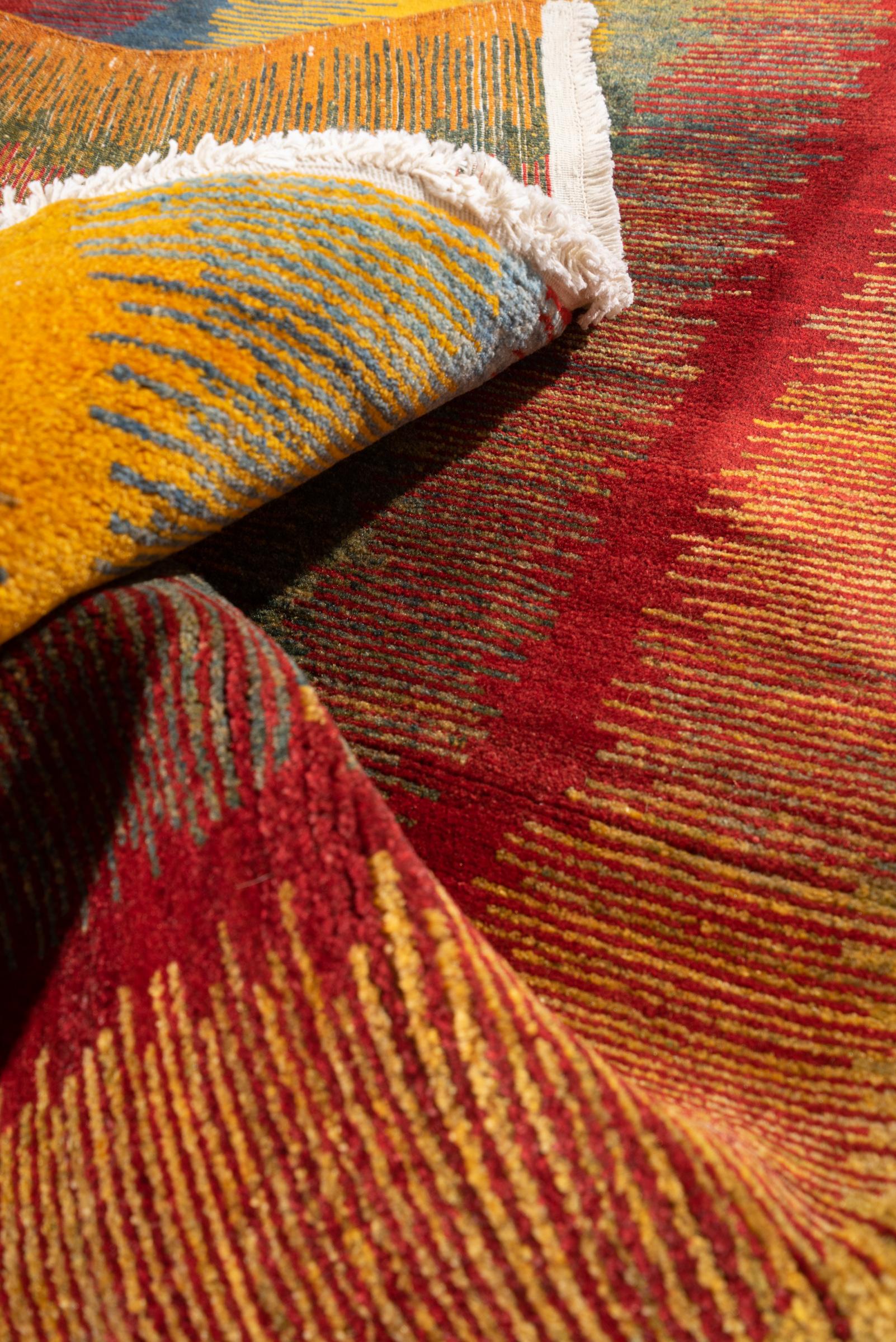 New Weave Bijar Mazandaran Minimalist Caspian Fields Persian Rug