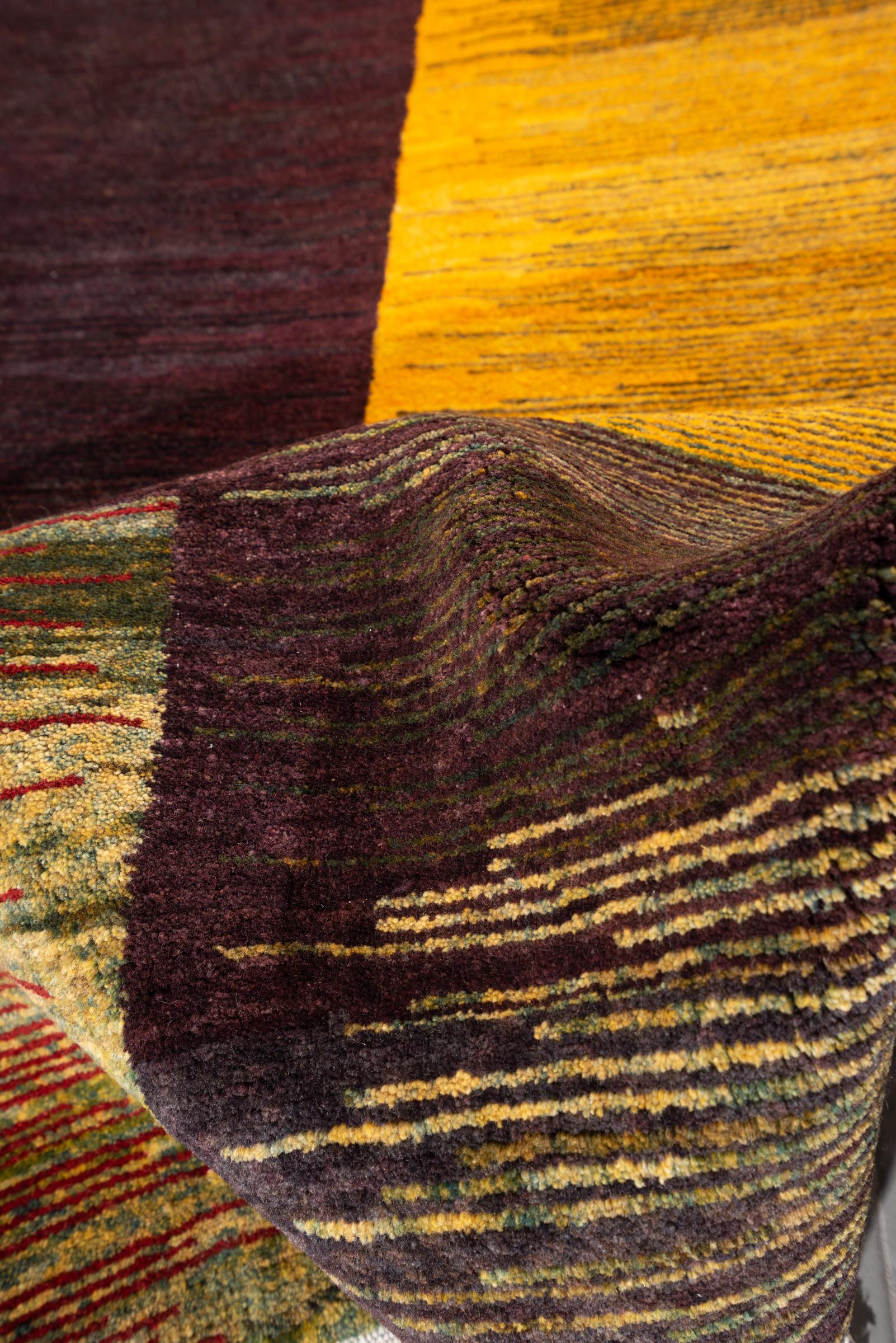 New Weave Bijar Mazandaran Minimalist Caspian Highlands Persian Rug