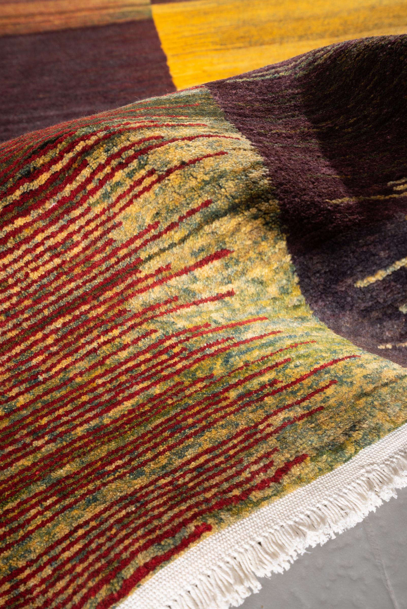 New Weave Bijar Mazandaran Minimalist Caspian Highlands Persian Rug