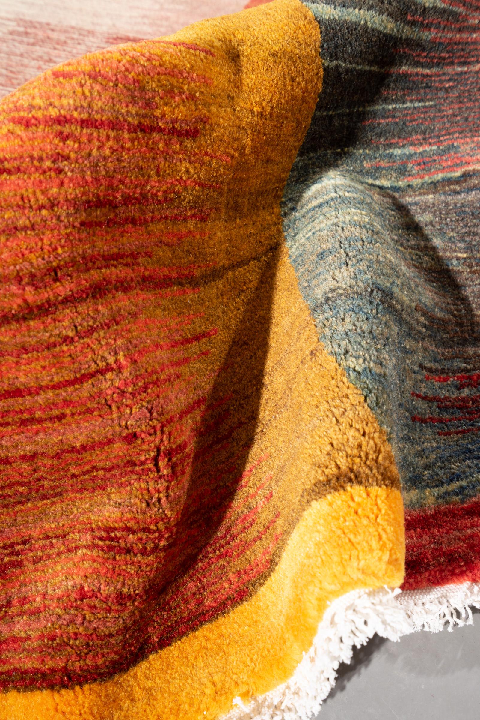 New Weave Bijar Mazandaran Minimalist Alasht Sunrise Persian Rug