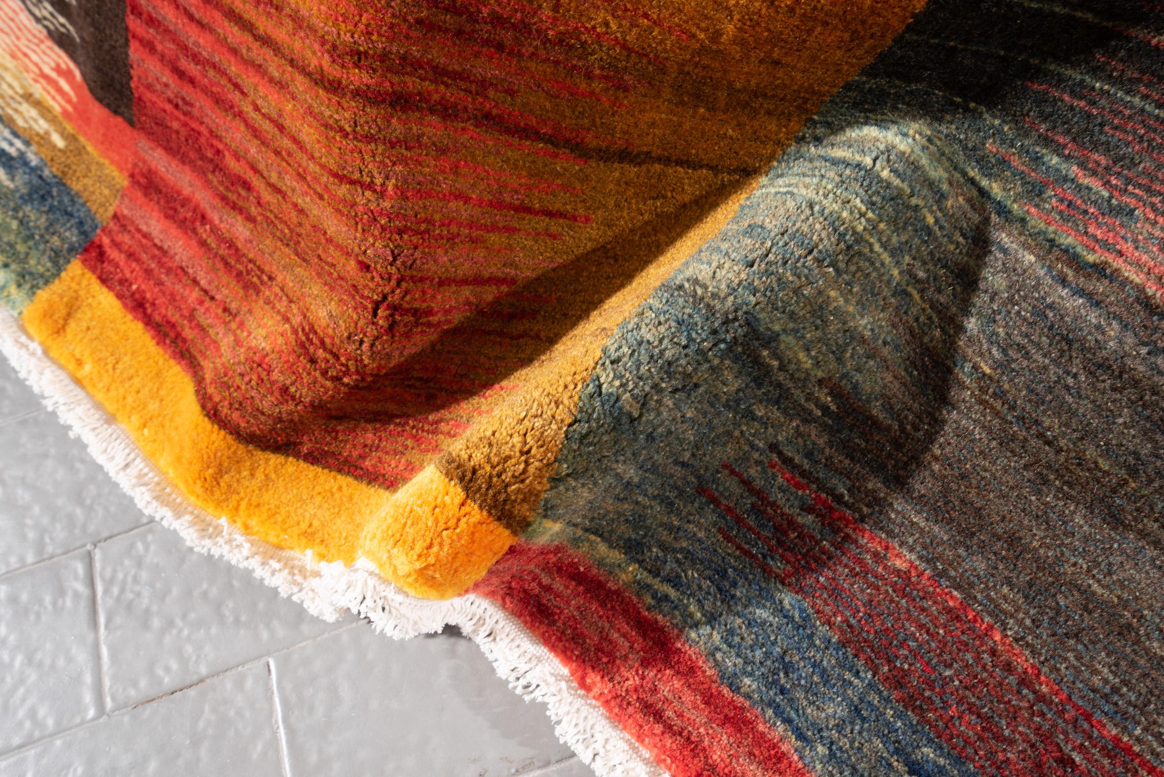 New Weave Bijar Mazandaran Minimalist Alasht Sunrise Persian Rug