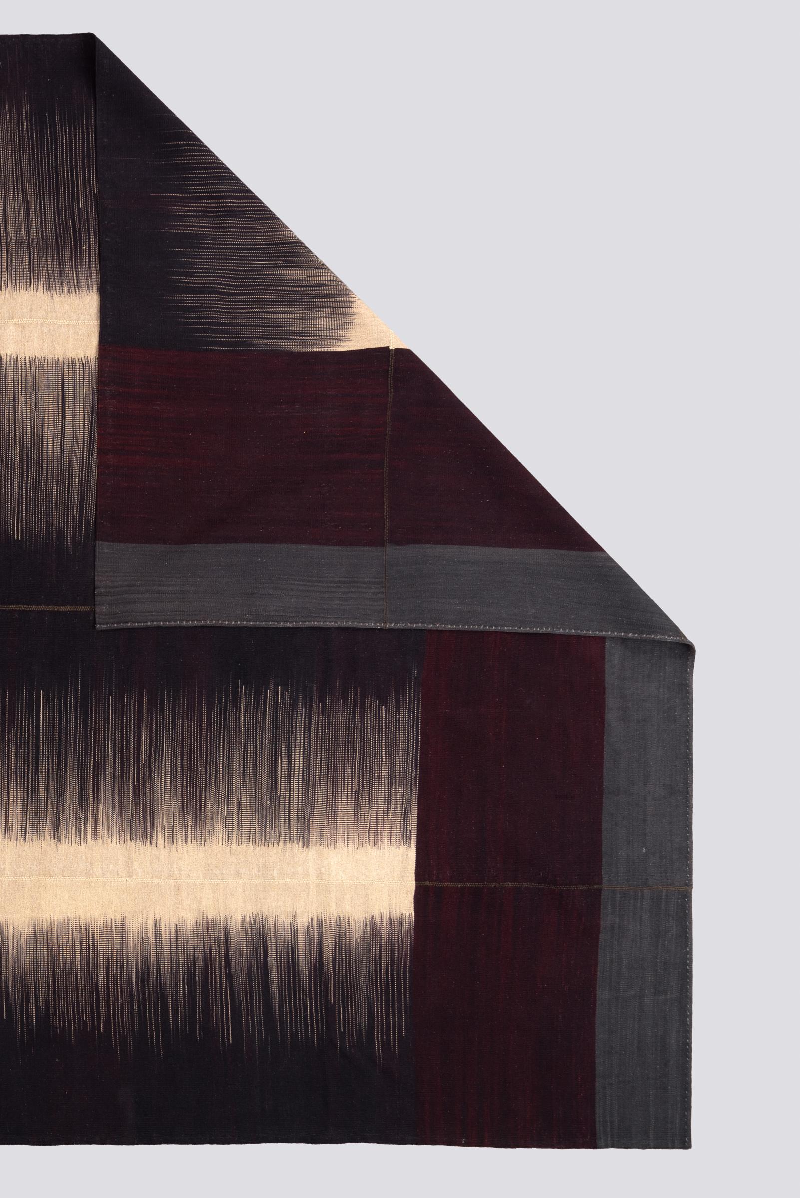 New Weave Mazandaran Minimalist Fine Markers Persian Kilim Rug