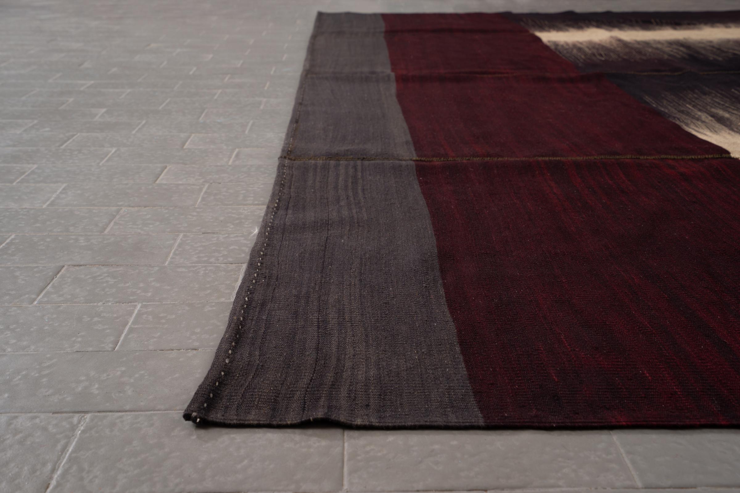 New Weave Mazandaran Minimalist Fine Markers Persian Kilim Rug