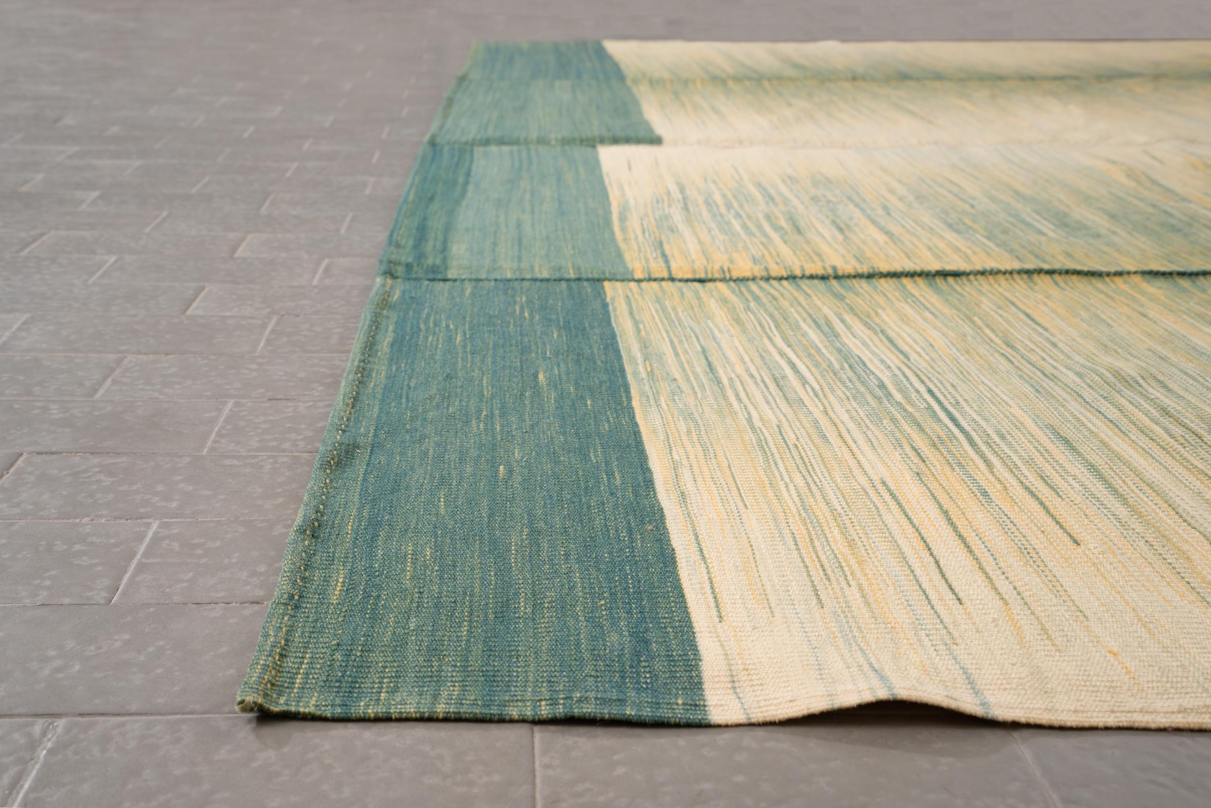 New Weave Mazandaran Minimalist Fine Markers Persian Kilim Rug