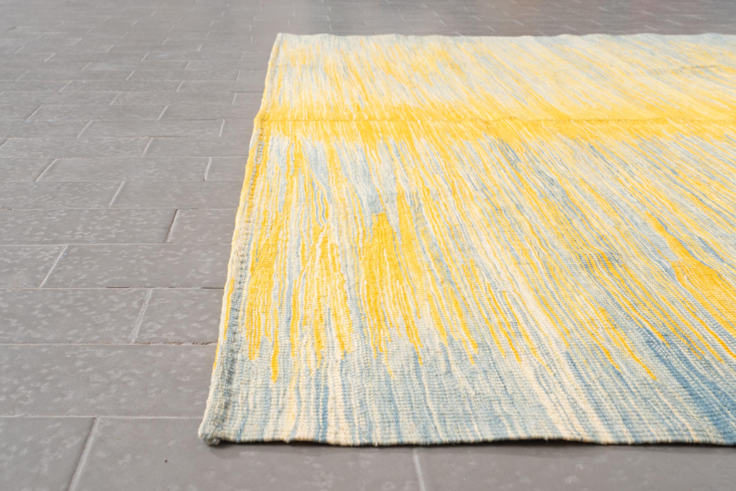 New Weave Fine Mazandaran Minimalist Markers Persian Kilim Rug