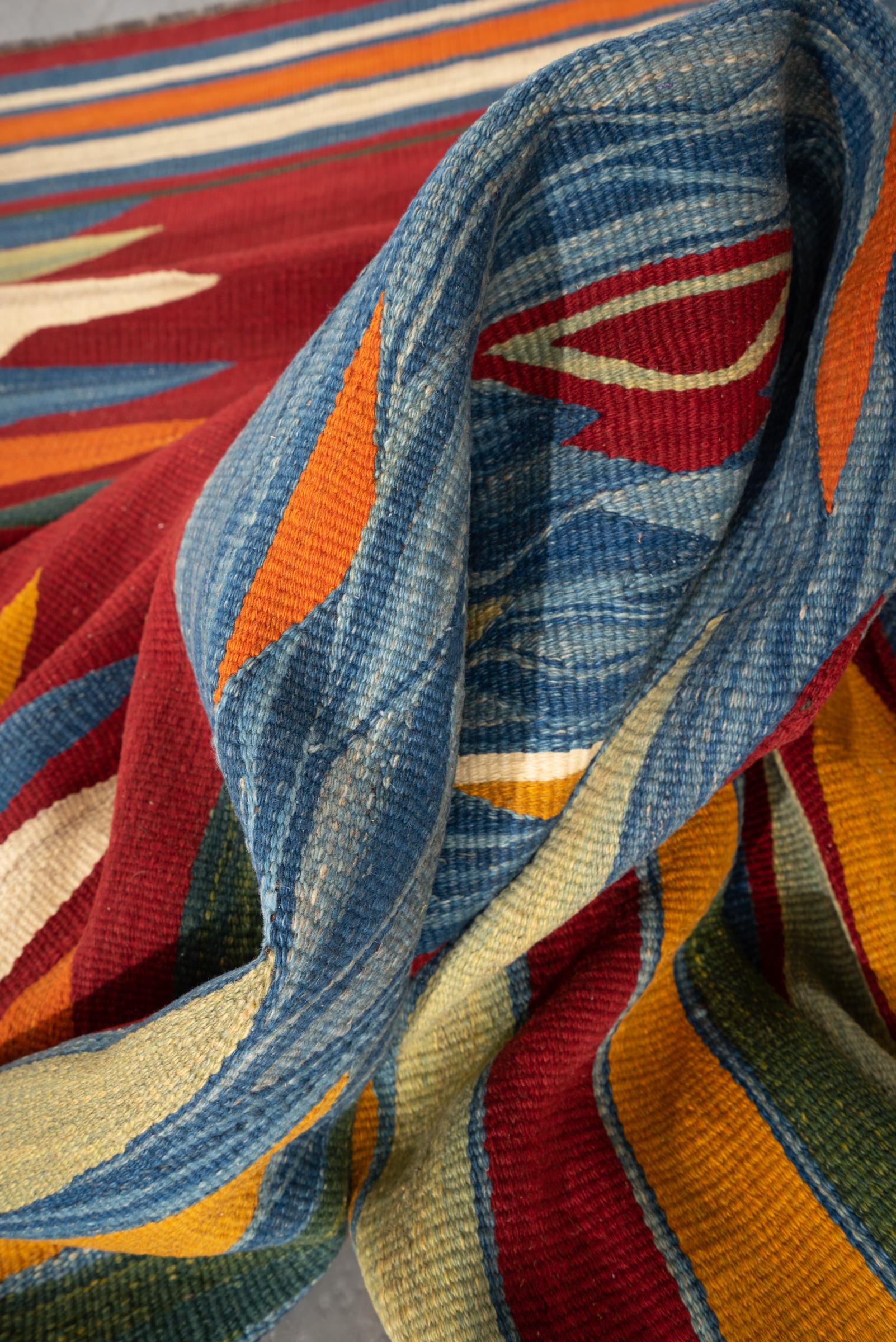 New Weave Rare Fine Bijar Kamu Persian Kilim Rug