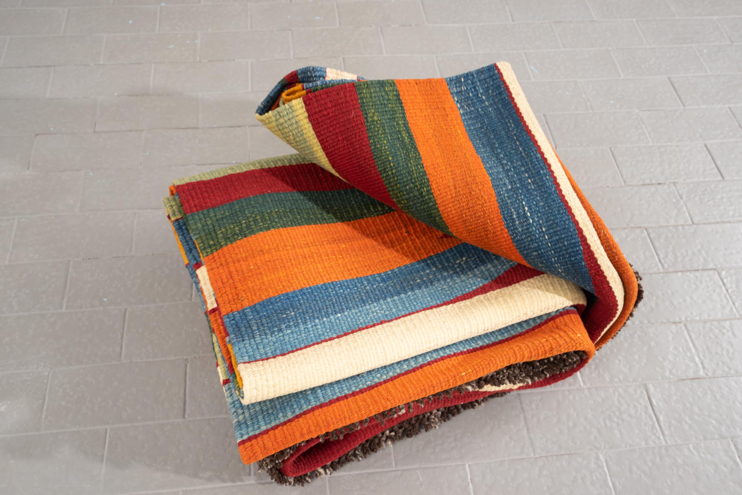New Weave Rare Fine Bijar Kamu Persian Kilim Rug