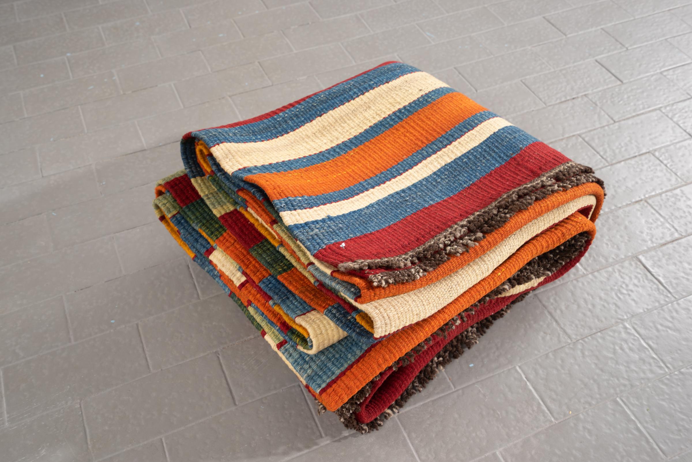 New Weave Rare Fine Bijar Kamu Persian Kilim Rug