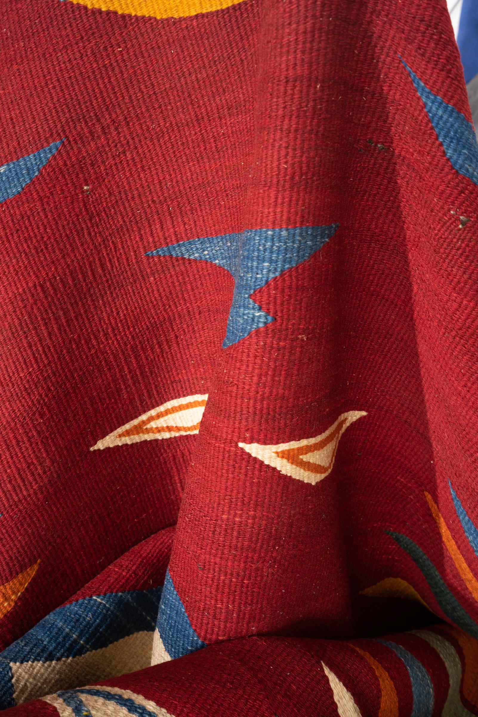 New Weave Rare Fine Bijar Kamu Persian Kilim Rug
