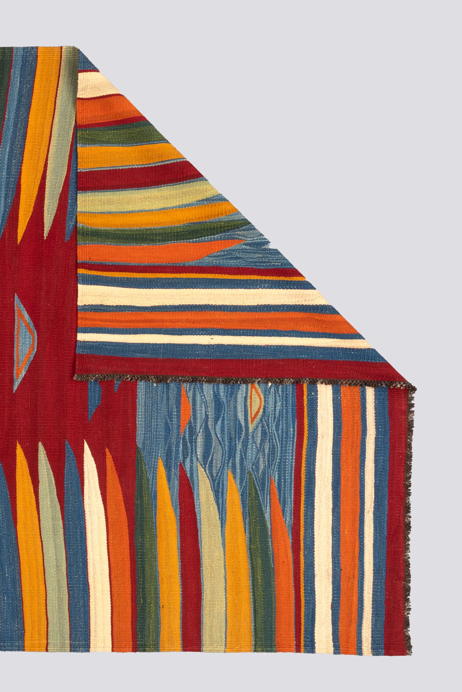 New Weave Rare Fine Bijar Kamu Persian Kilim Rug