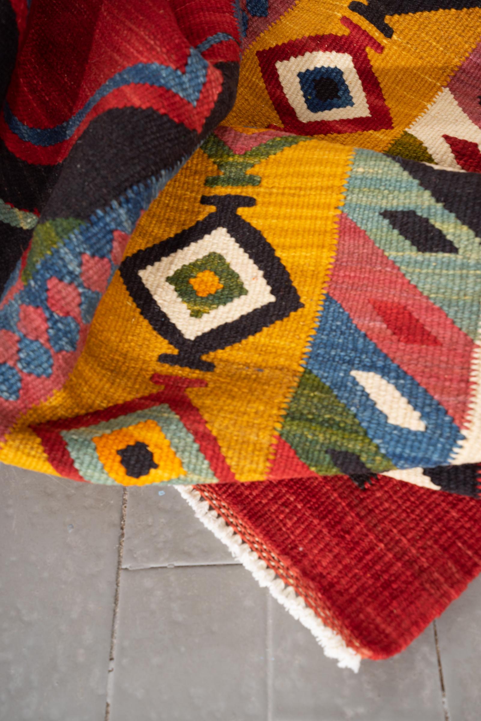 New Weave Rare Fine Bijdar Red Toranj Kilim