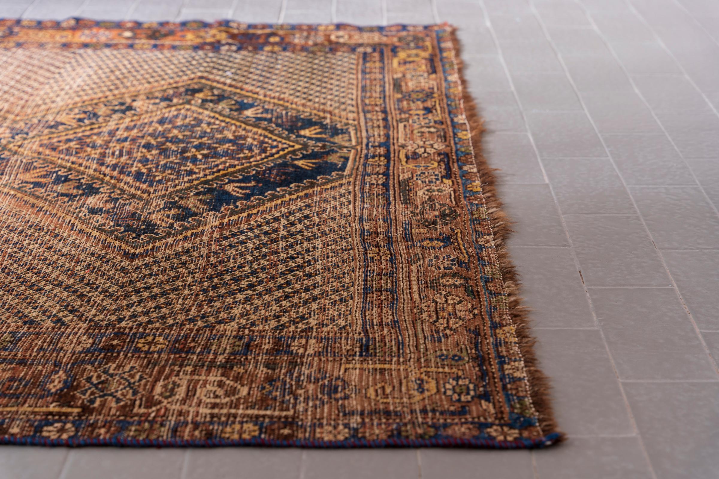Antique Dehaj Persian Rug