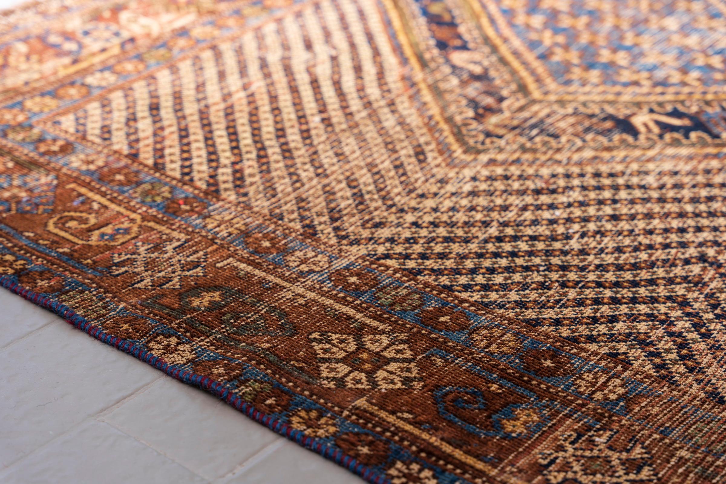 Antique Dehaj Persian Rug