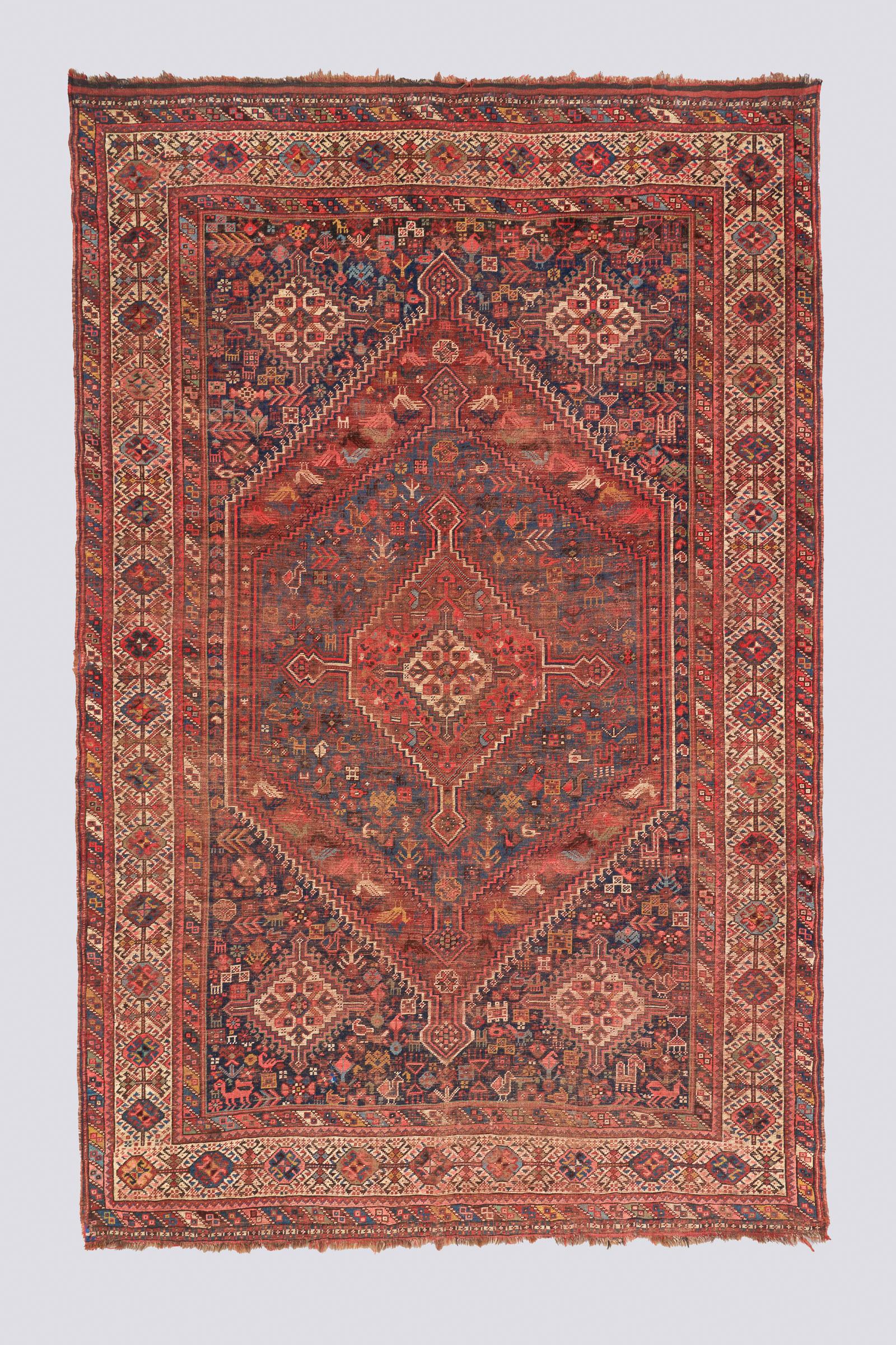 Antique Baharloo Qashqai Carpet
