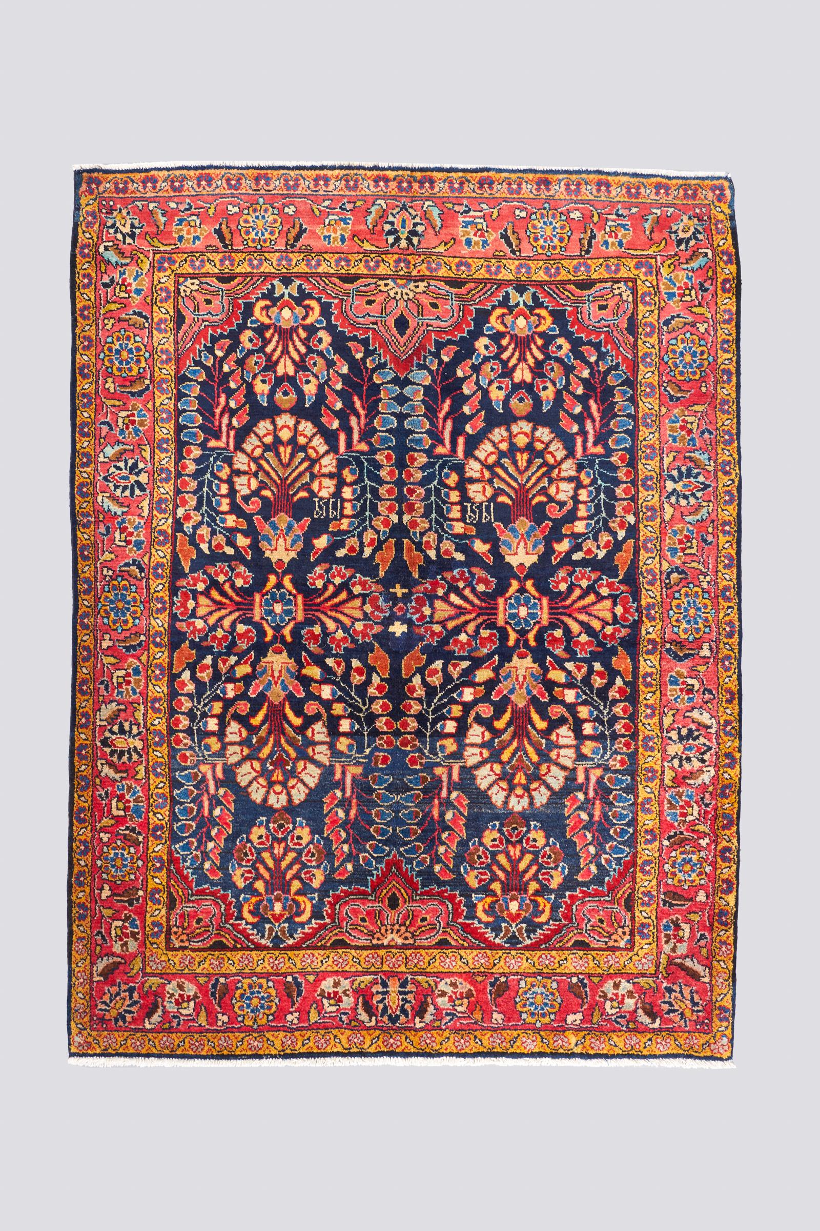 Vintage Liyian Afshan Armenian Carpet Dated 1959 2.54 SQM