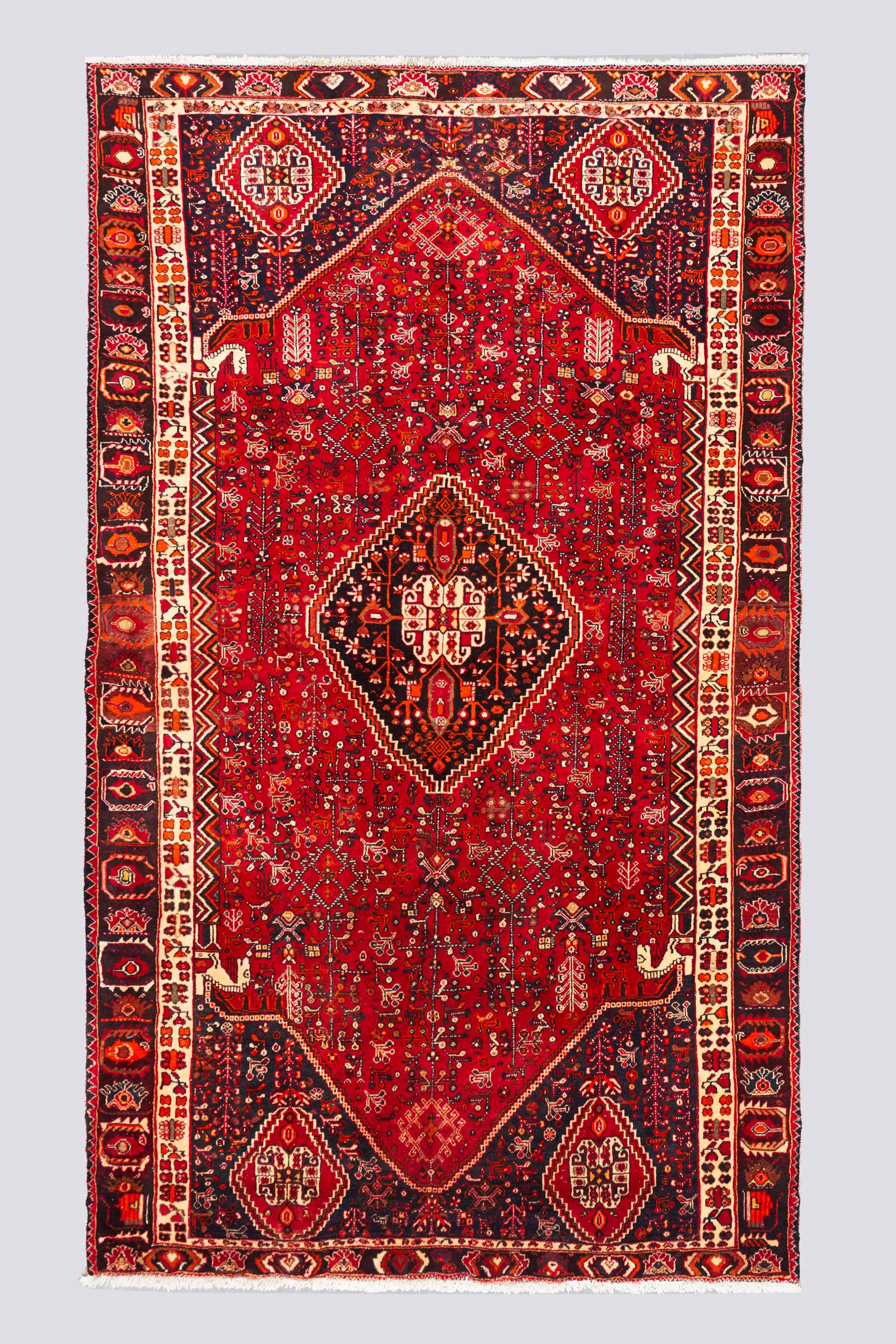 Super Fine Vintage Qashqai Qalat Carpet