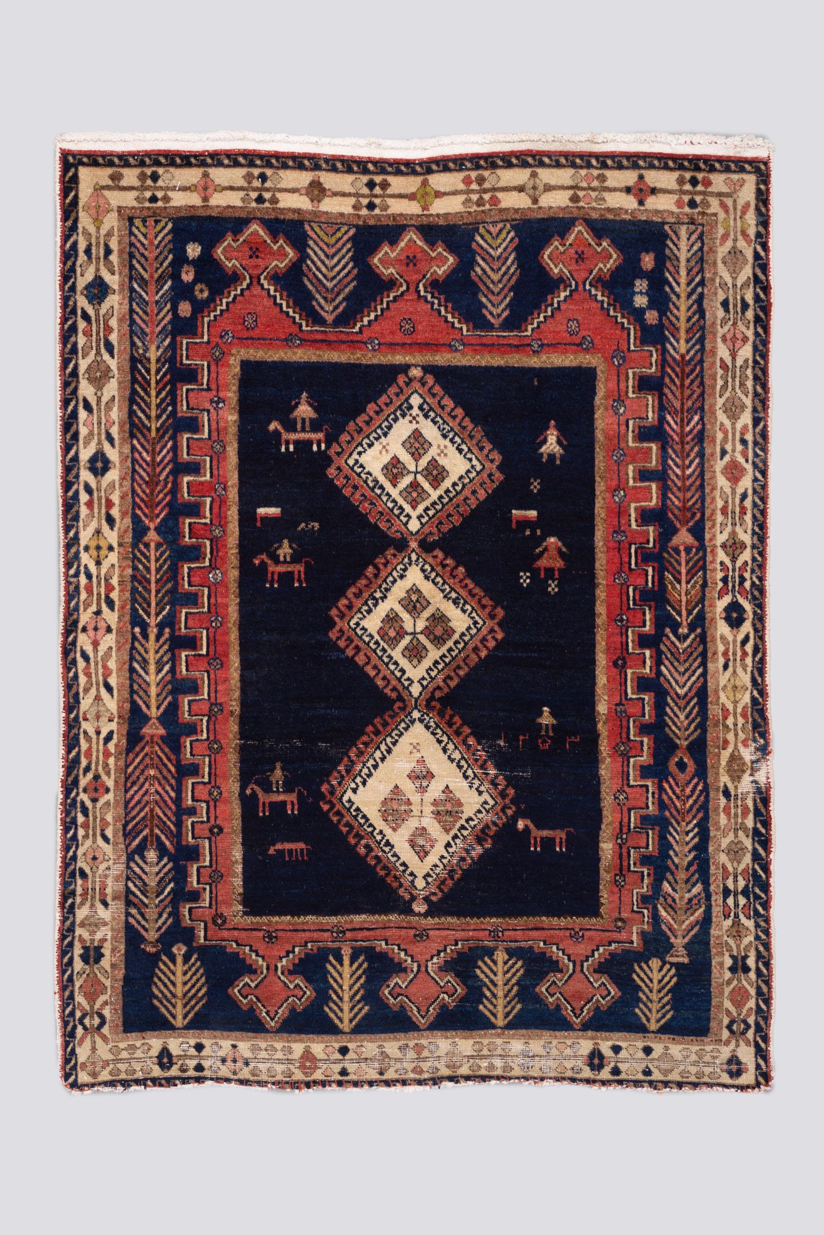 Antique Sirjan carpet - Dated 1253