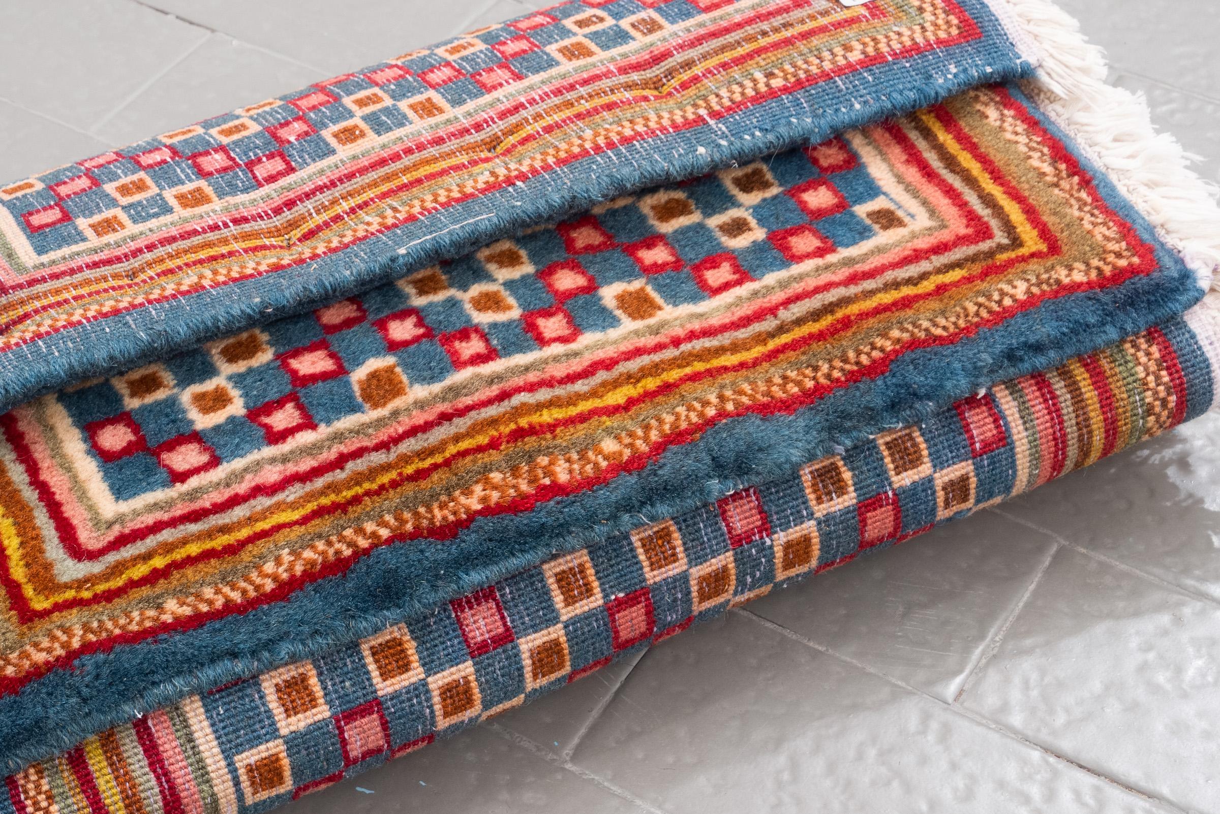 Kerman Squares Carpet Runner New Weave