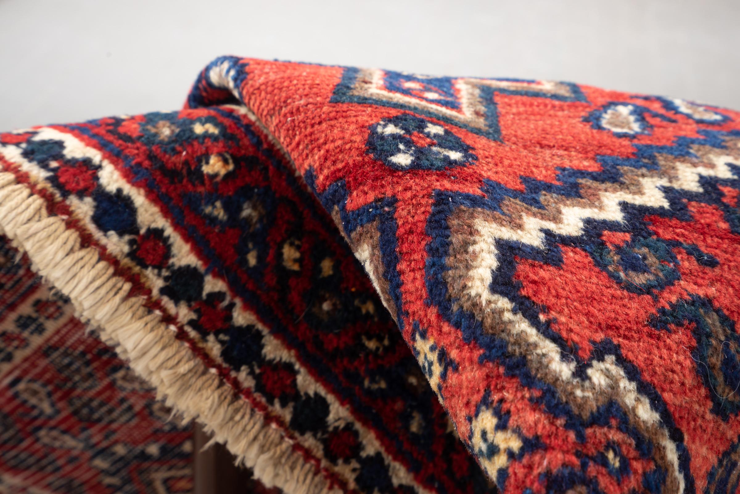 Vintage Afshar 3 Kaleh Carpet