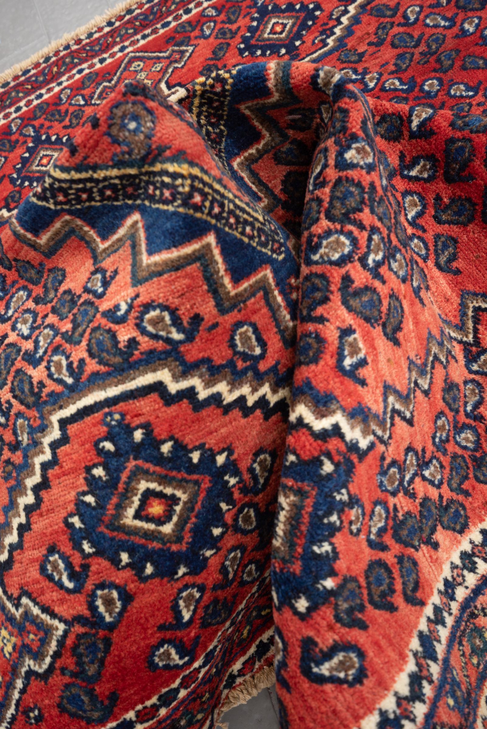 Vintage Afshar 3 Kaleh Carpet