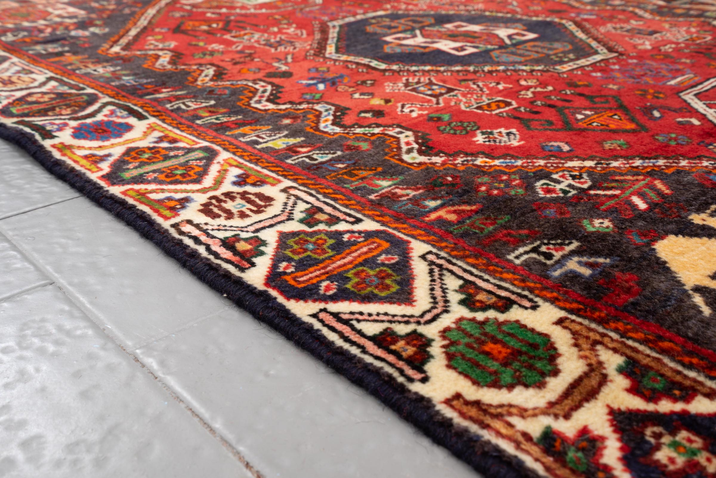 Vintage Abade Qashqai Persian Rug