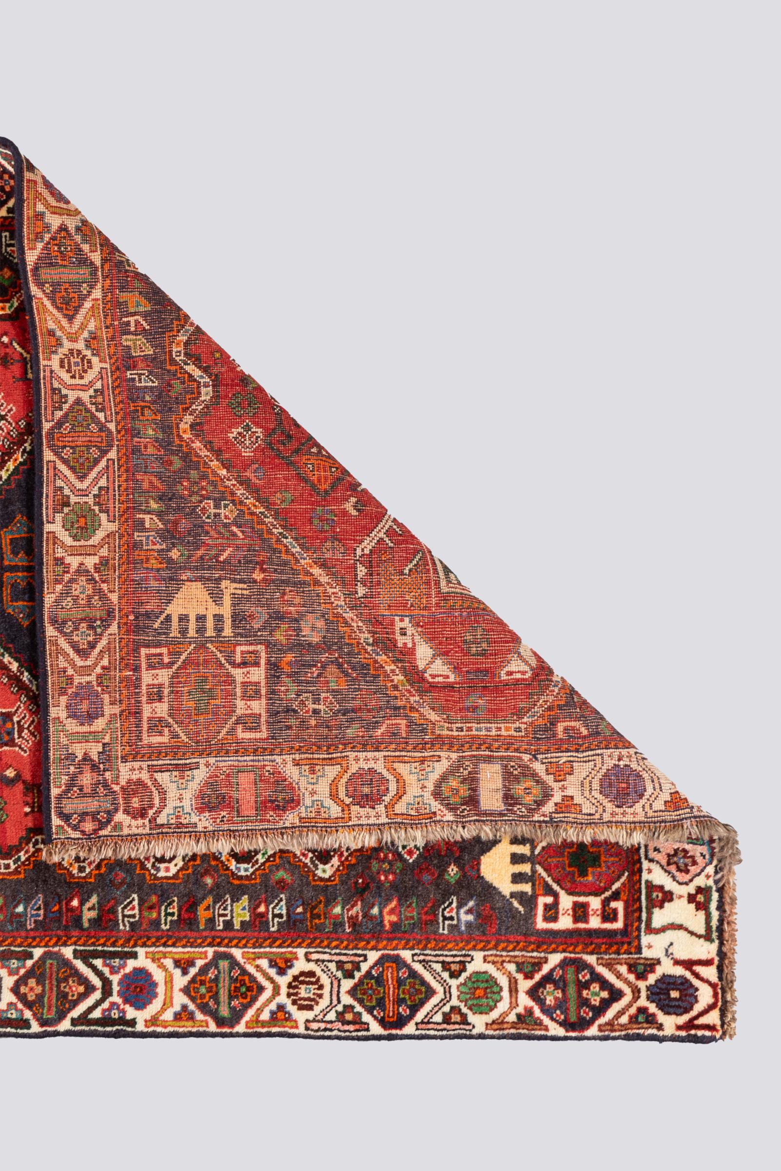 Vintage Abade Qashqai Persian Rug