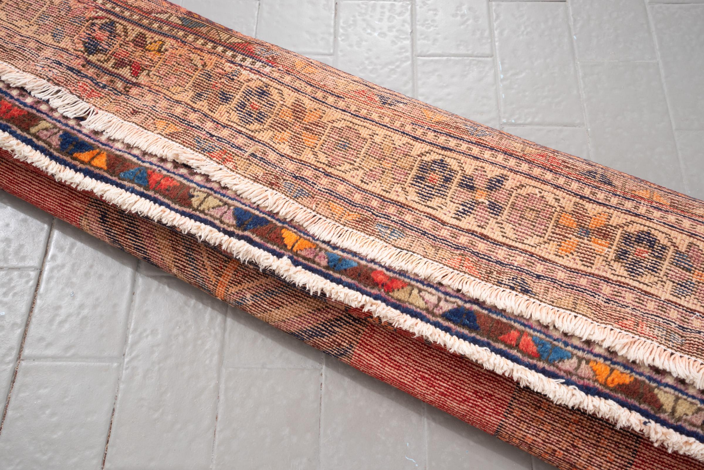 Vintage Afshar Flower Vase Carpet