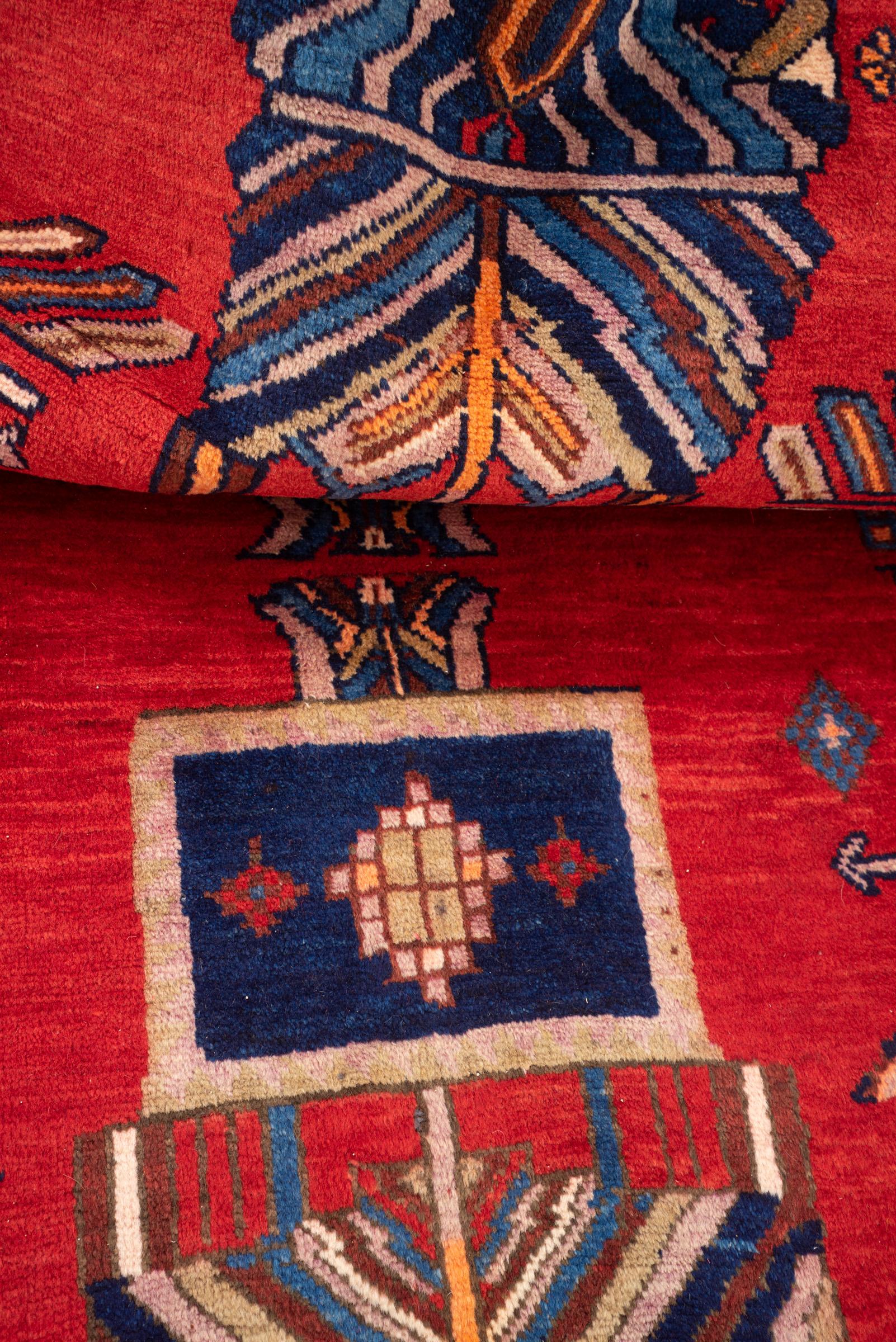 Vintage Afshar Flower Vase Carpet