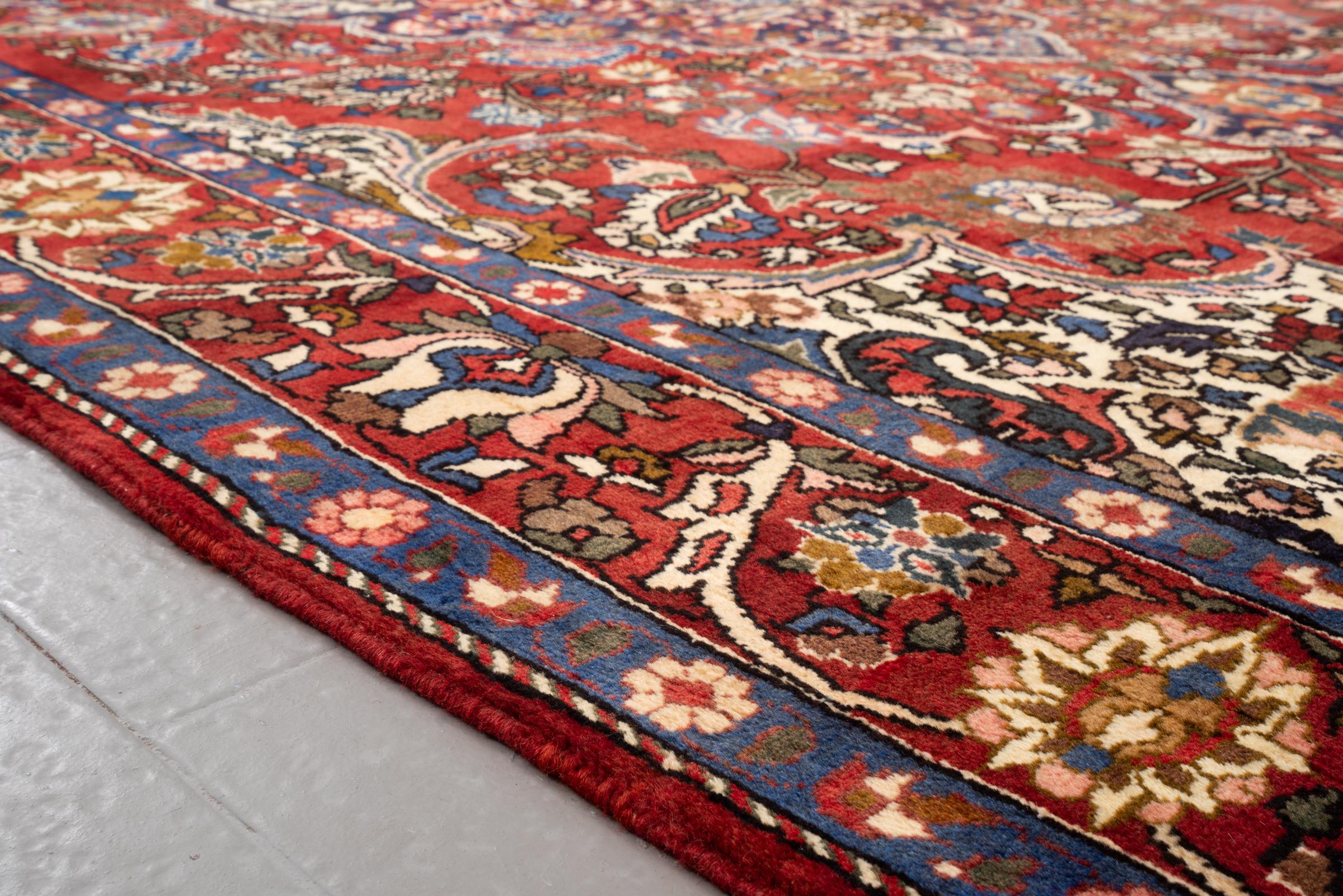 Vintage Bakhtiari floral Carpet