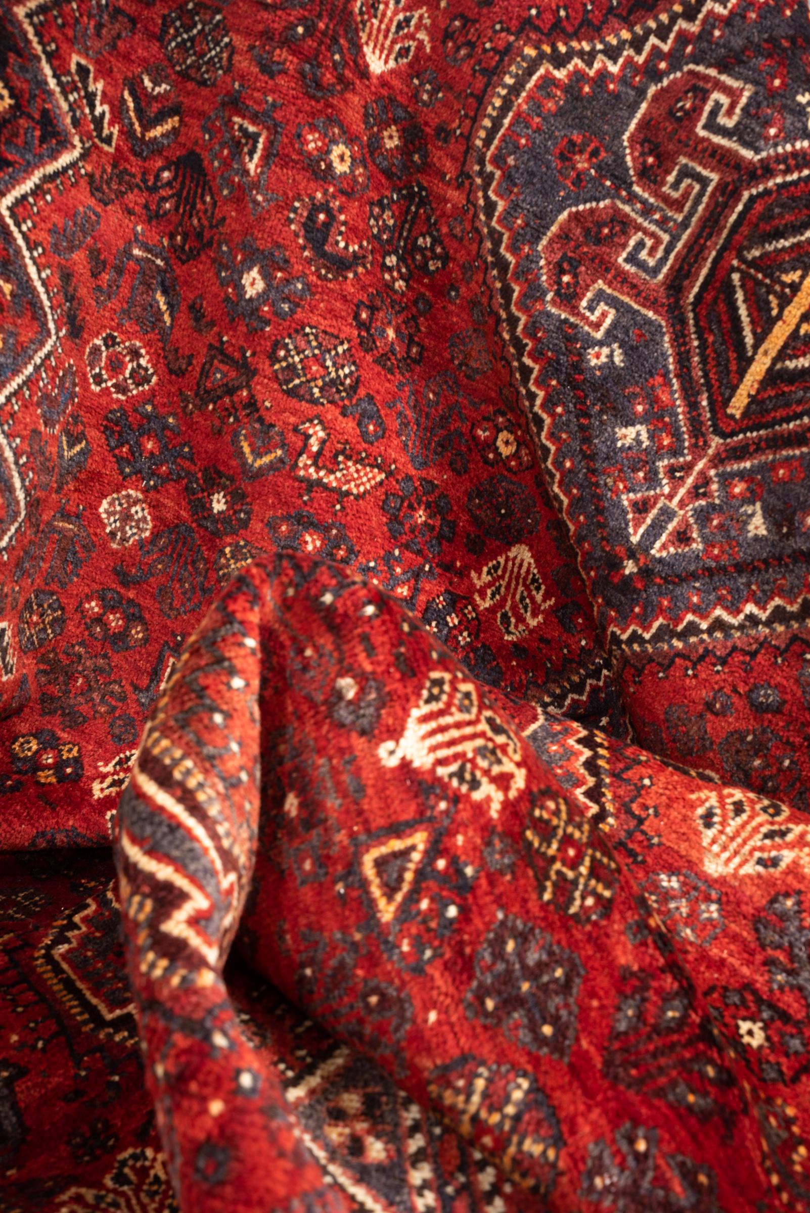 Vintage Maharloo Fine Qashqai Carpet