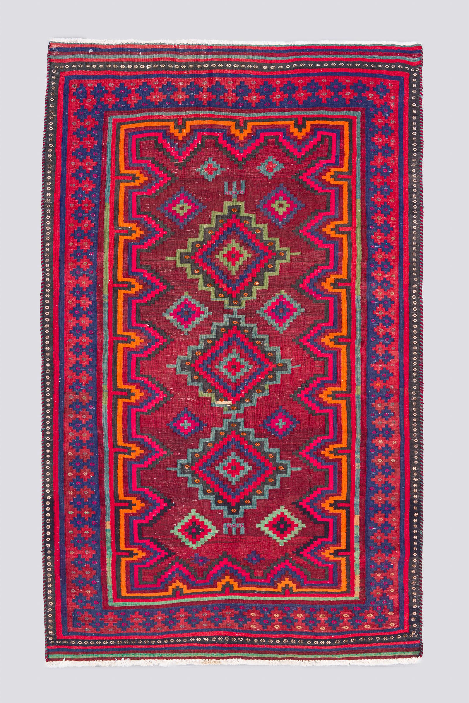 Vintage Sirjan Toranj Kilim