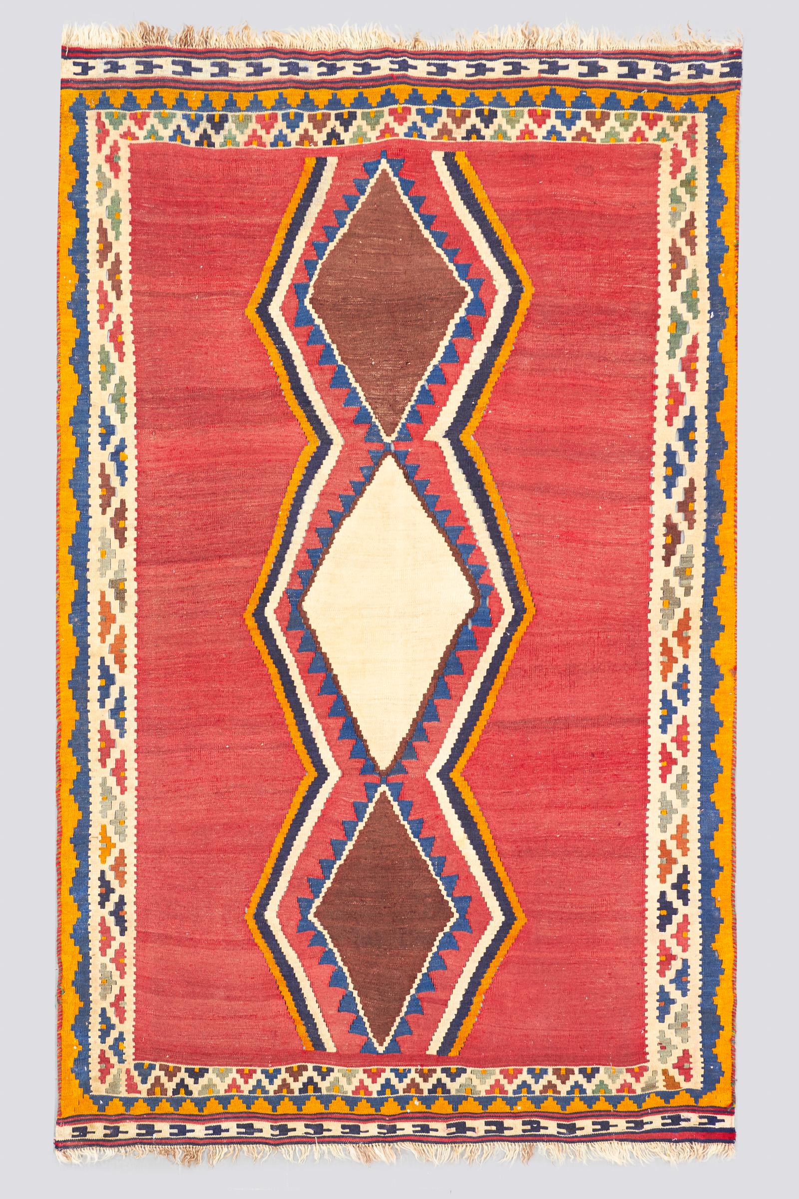 Vintage Qashqai Sunrise 3 Toranj Kilim