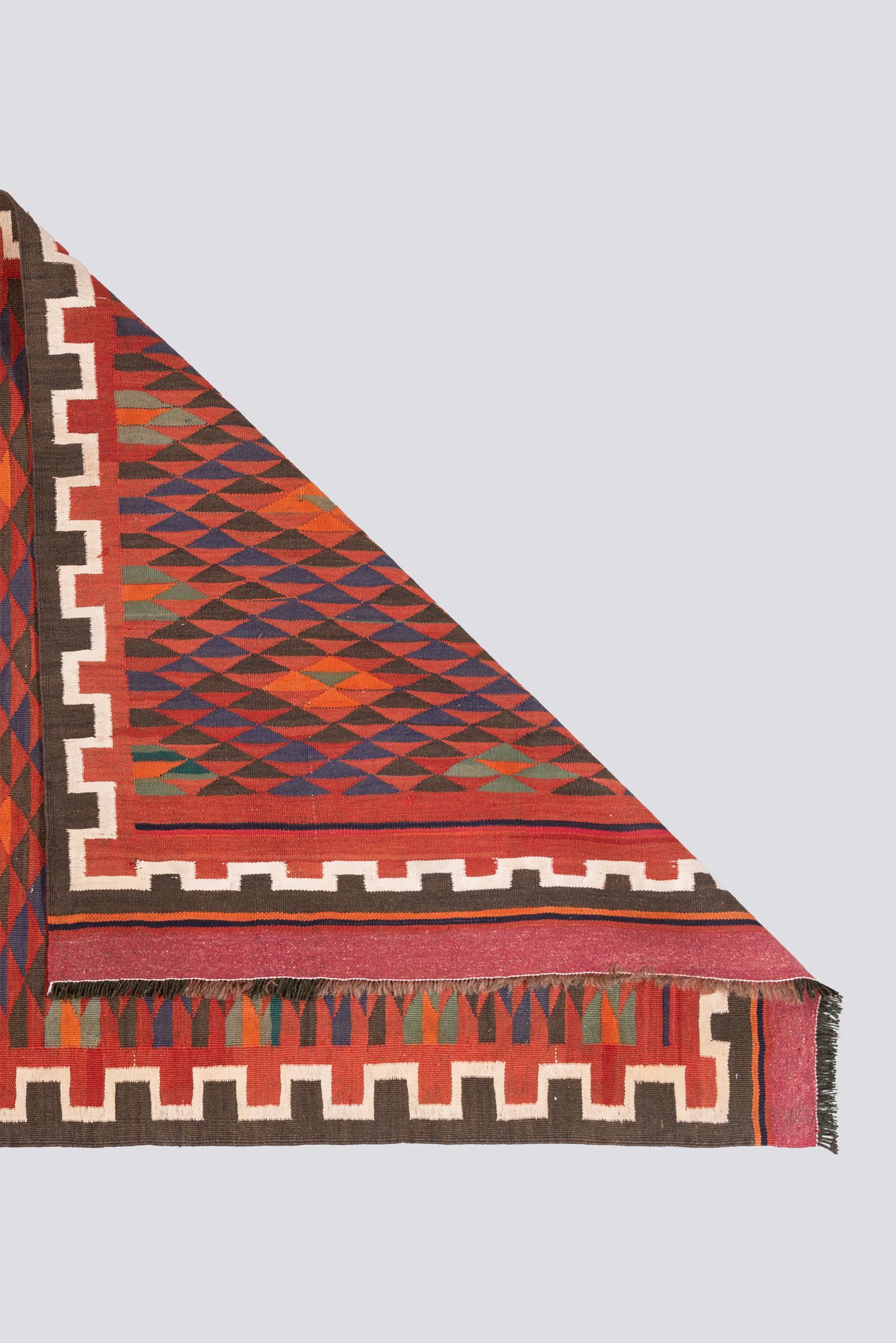 Vintage Khorasan Triangle Kilim