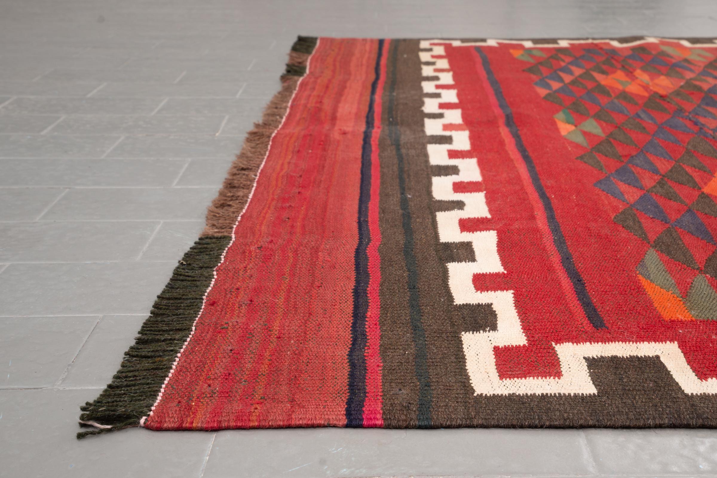 Vintage Khorasan Triangle Kilim