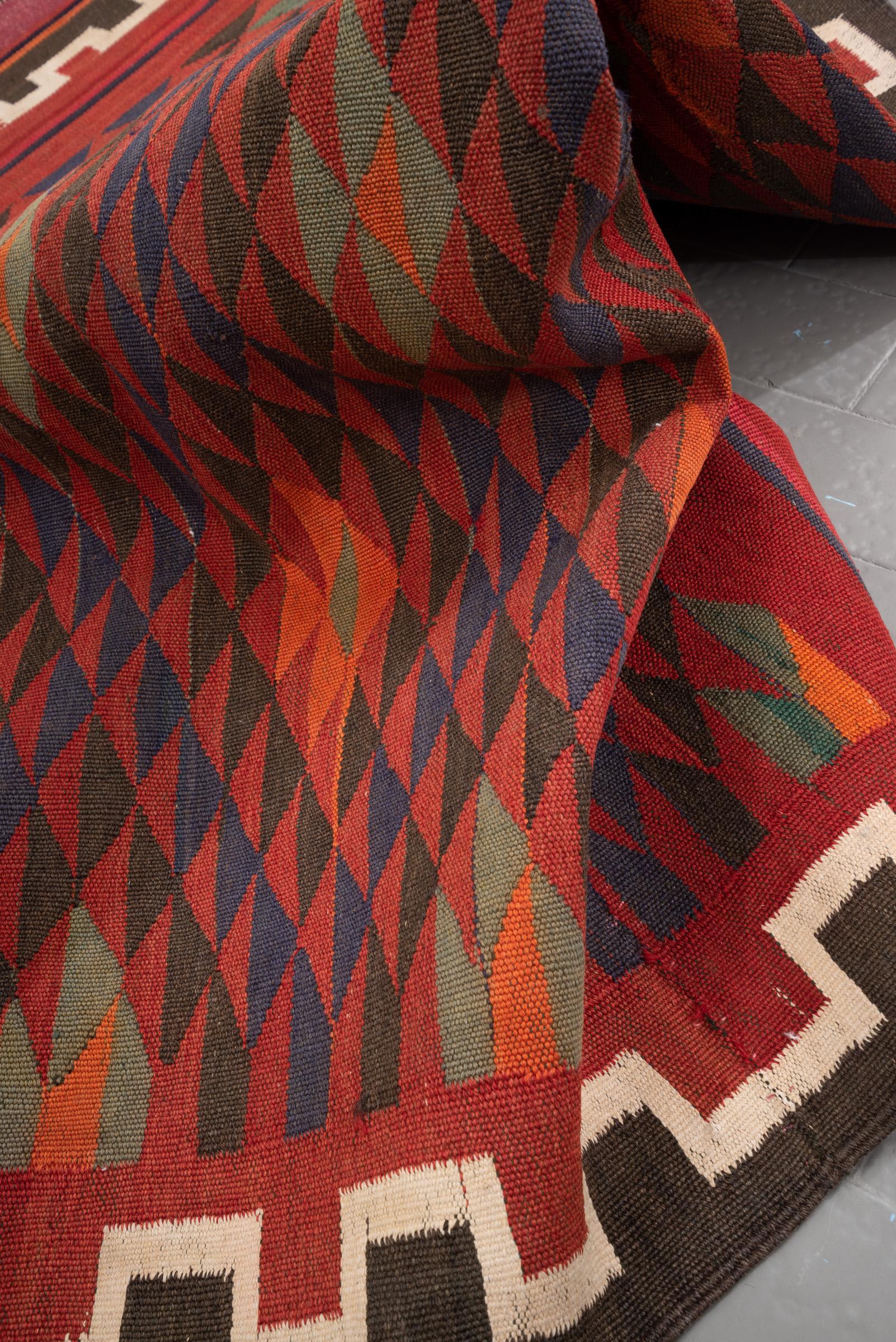 Vintage Khorasan Triangle Kilim