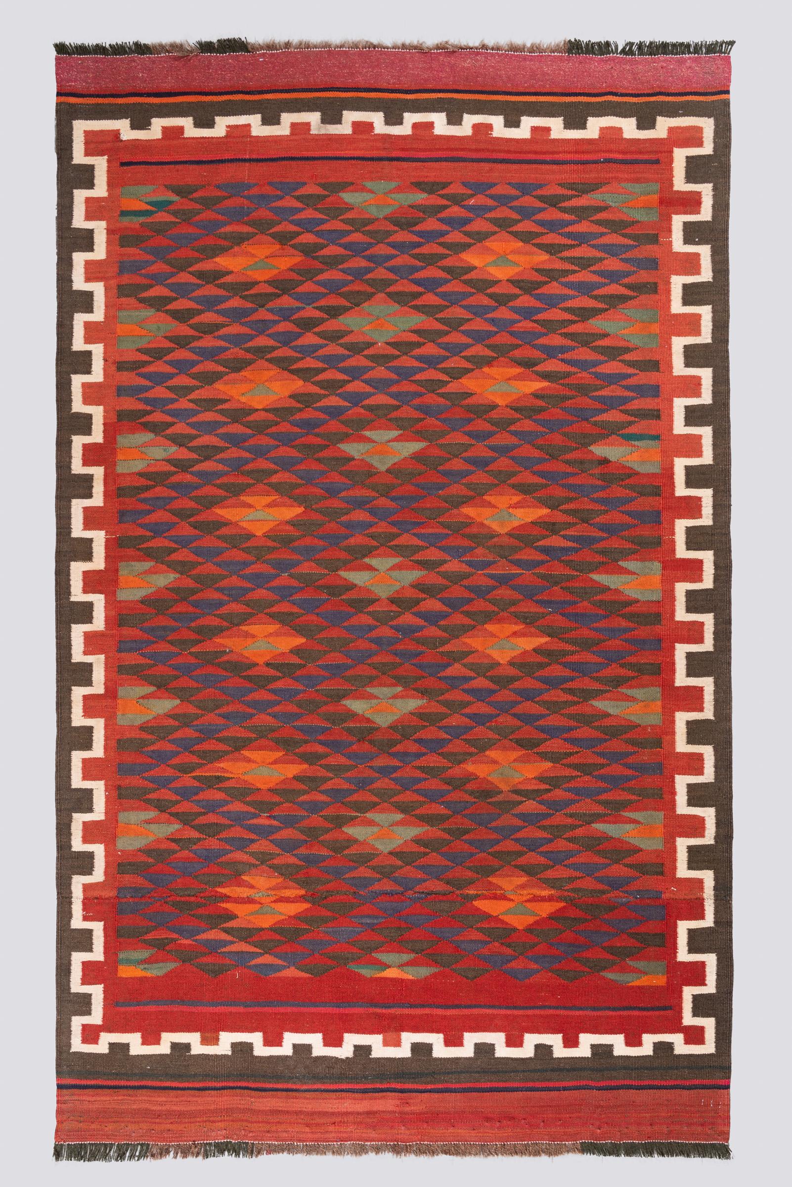 Vintage Khorasan Triangle Kilim
