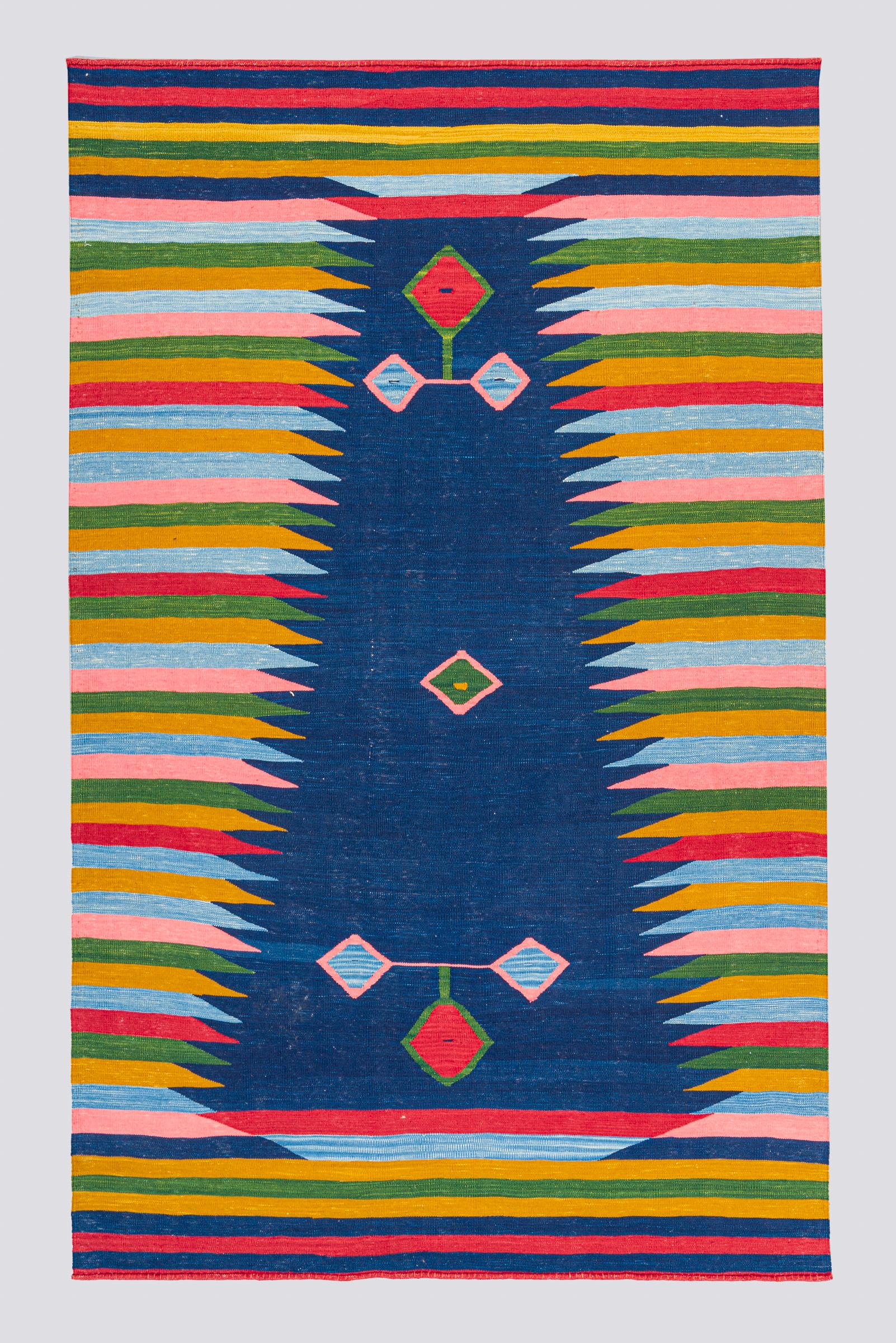 Large Toranj navy Kamu Kilim 5