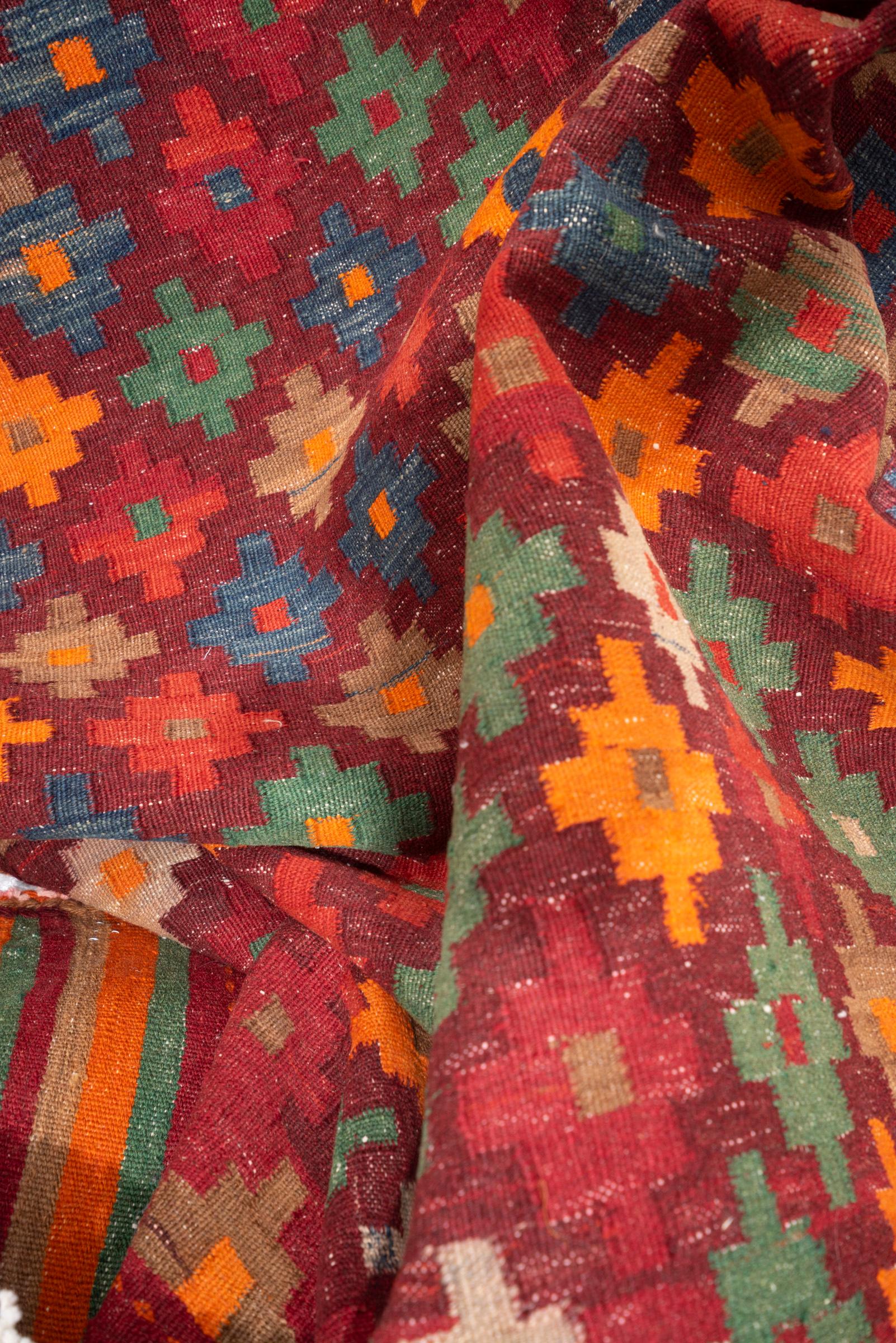 Antique Afshar Cross fine Persian Kilim Rug