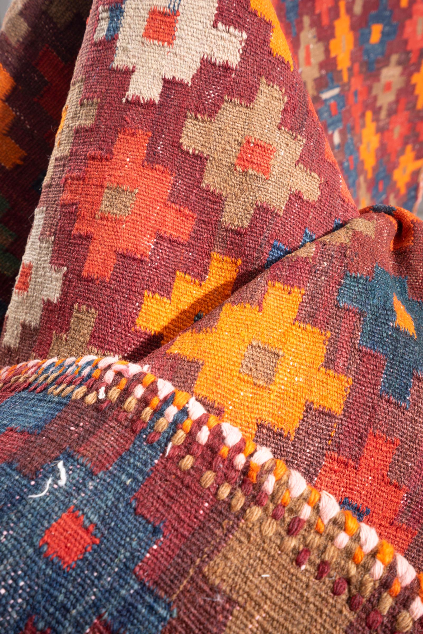 Antique Afshar Cross fine Persian Kilim Rug