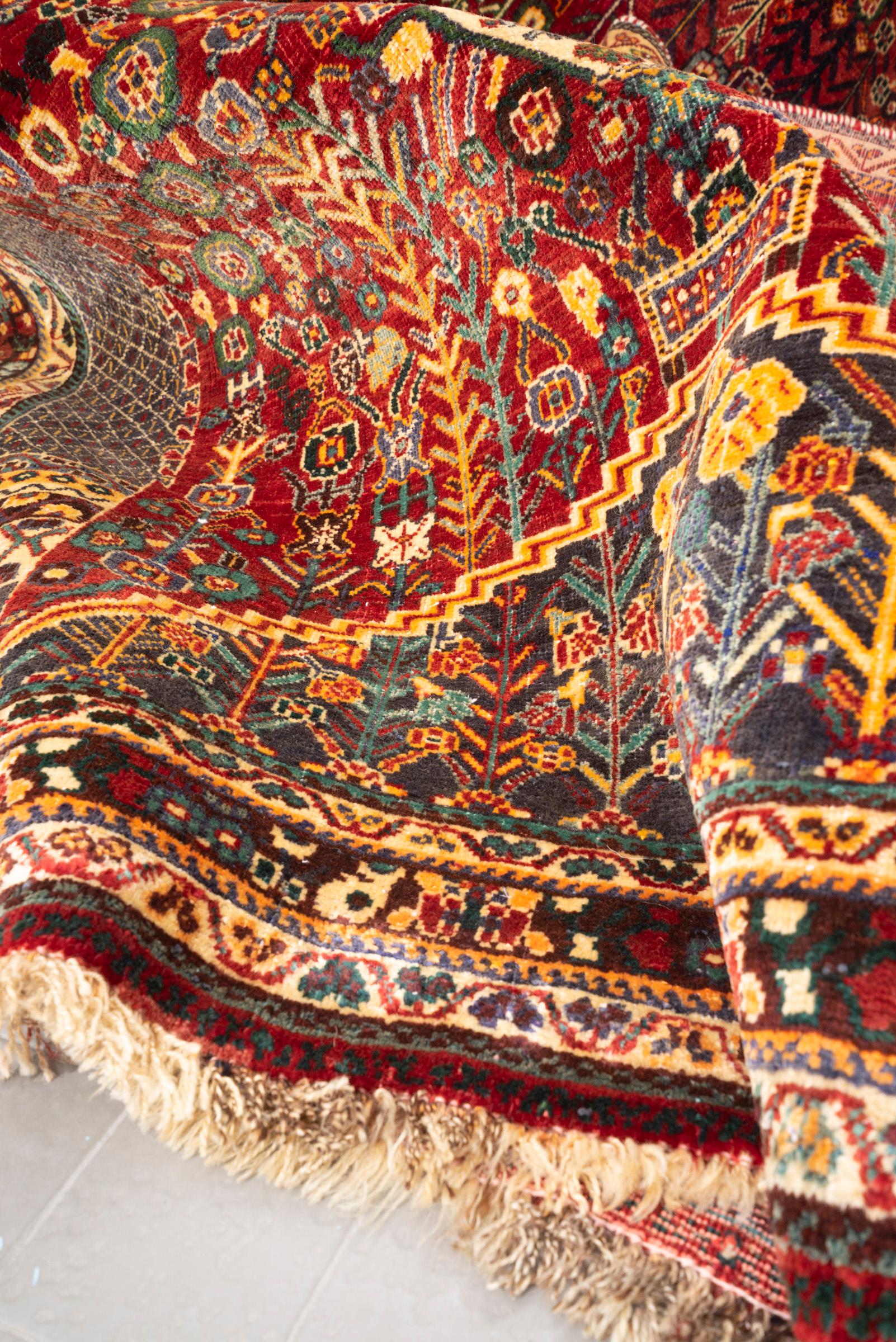 Antqiue Kashkouli Nazem Persian Rug