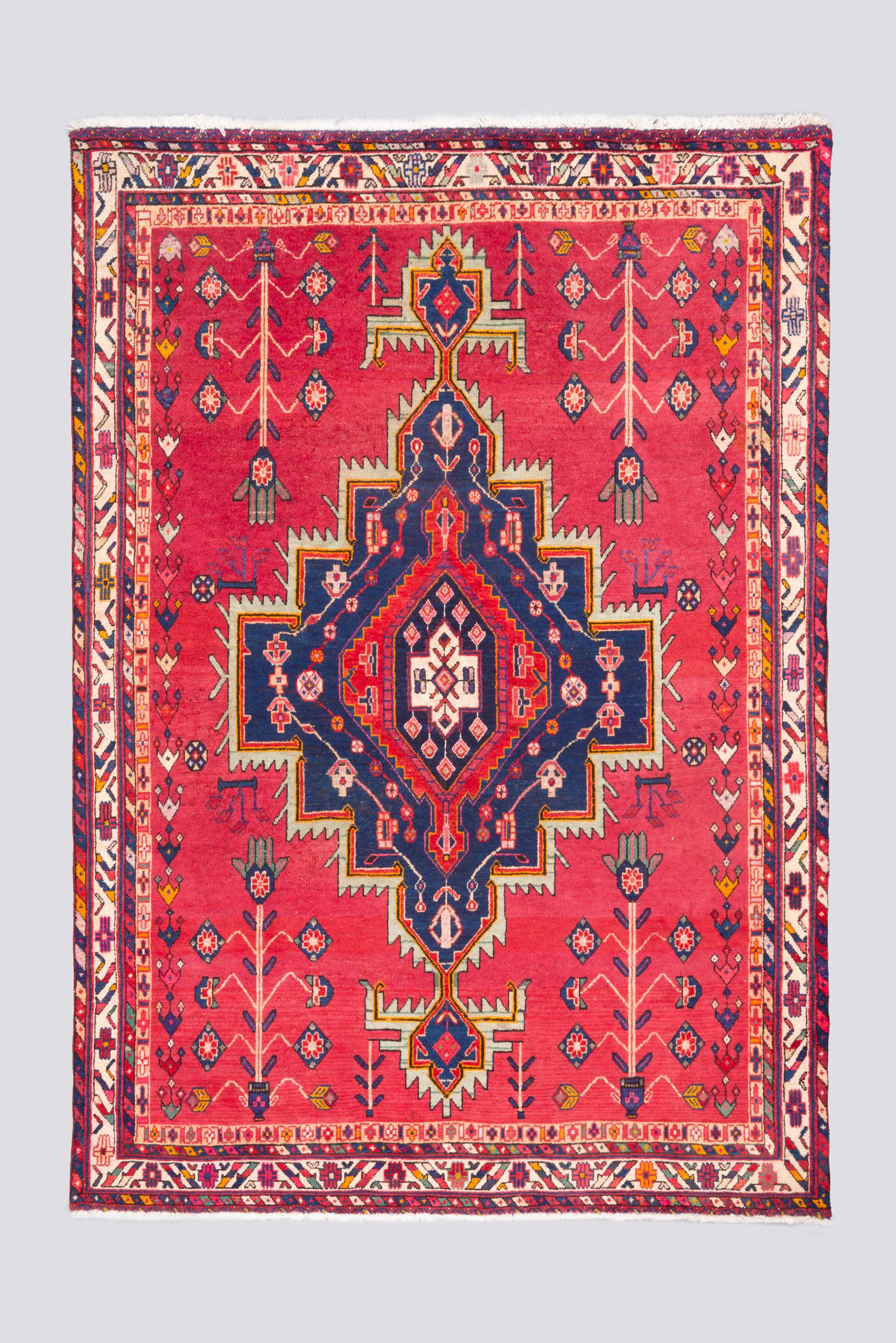 Vintage Sirjan Navy Toranj Carpet 4 SQM