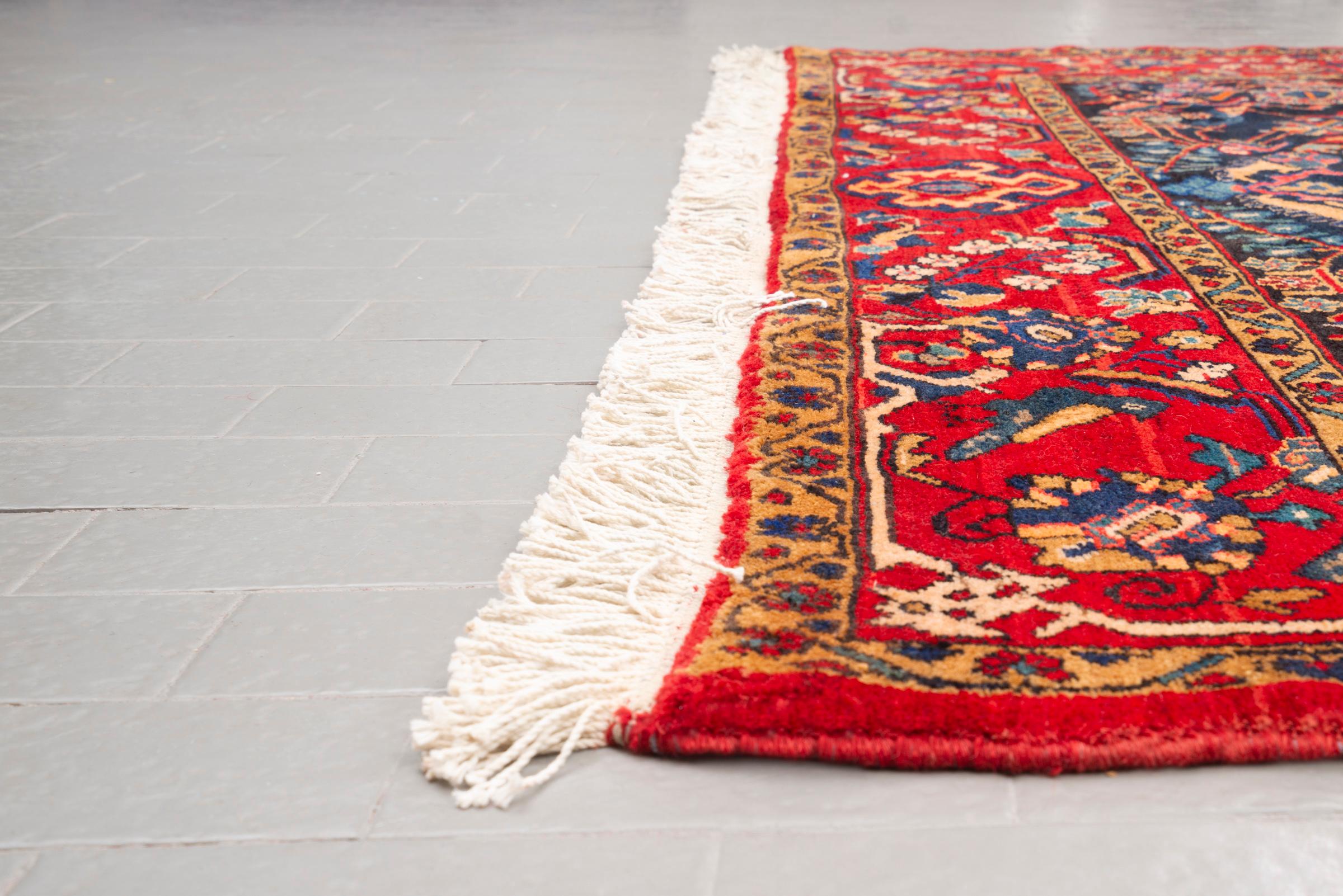 Antique Faridan Floral Carpet Dated 1974 7.5 SQM