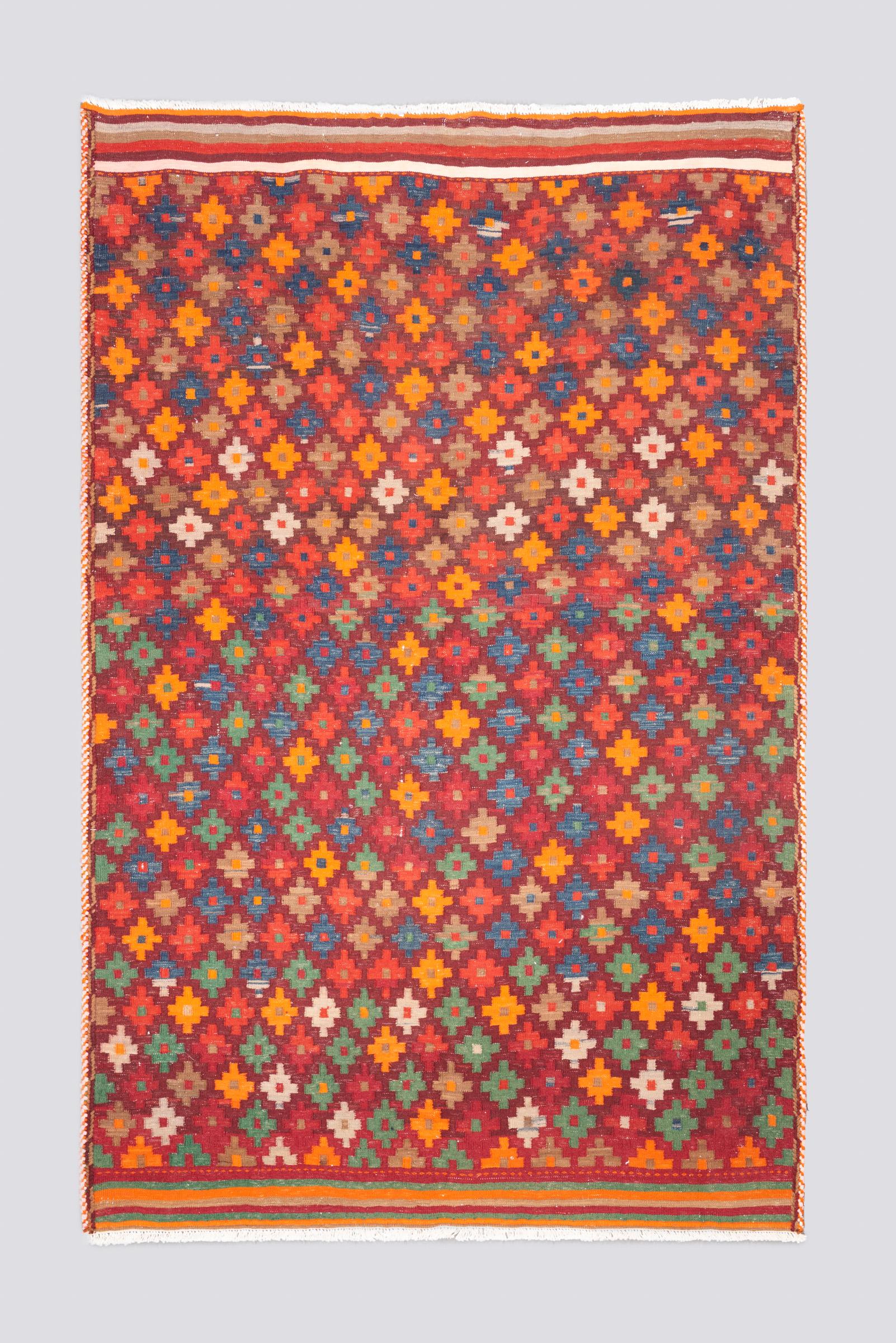 Antique Afshar Cross fine Kilim 3.53SQM