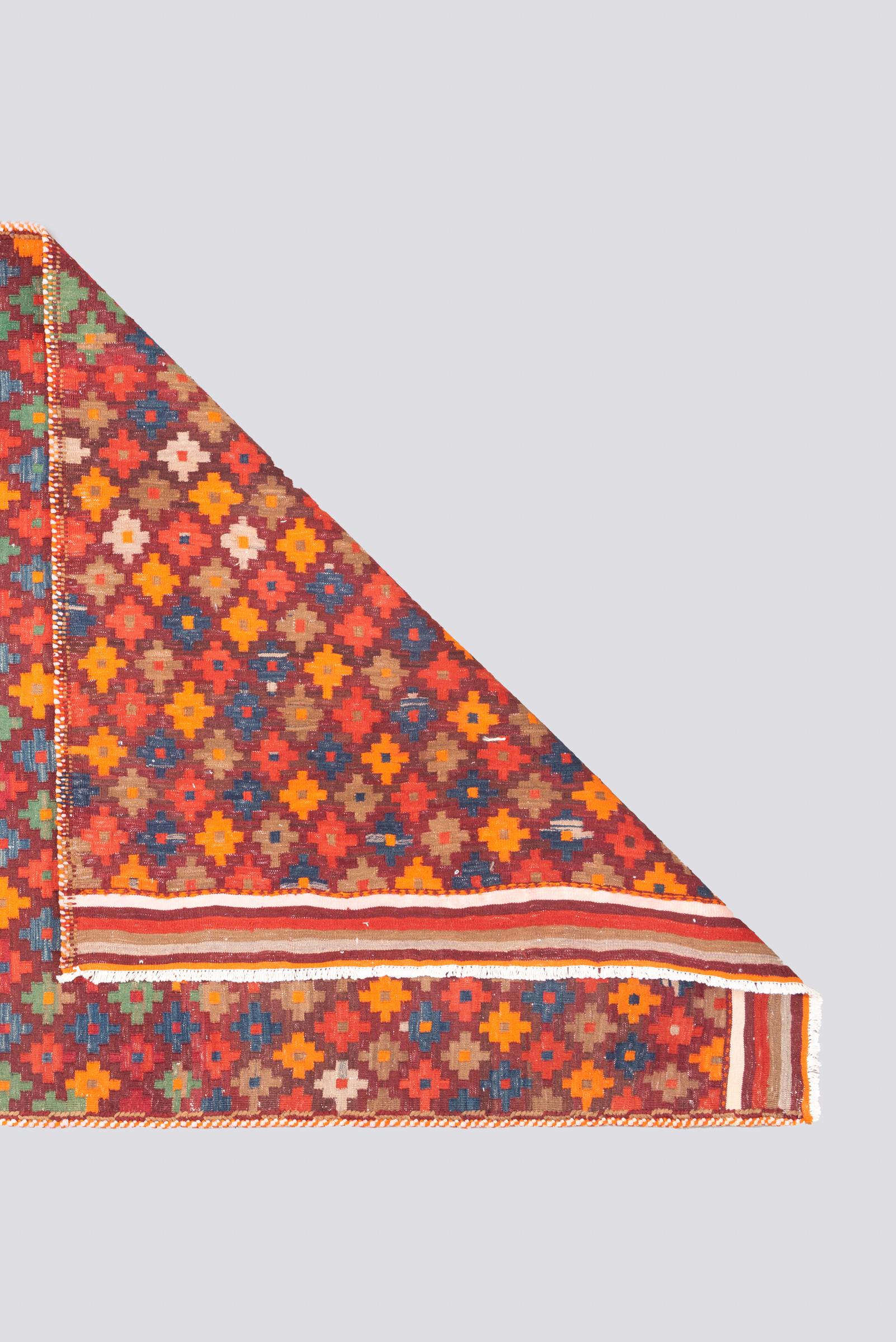 Antique Afshar Cross fine Persian Kilim Rug