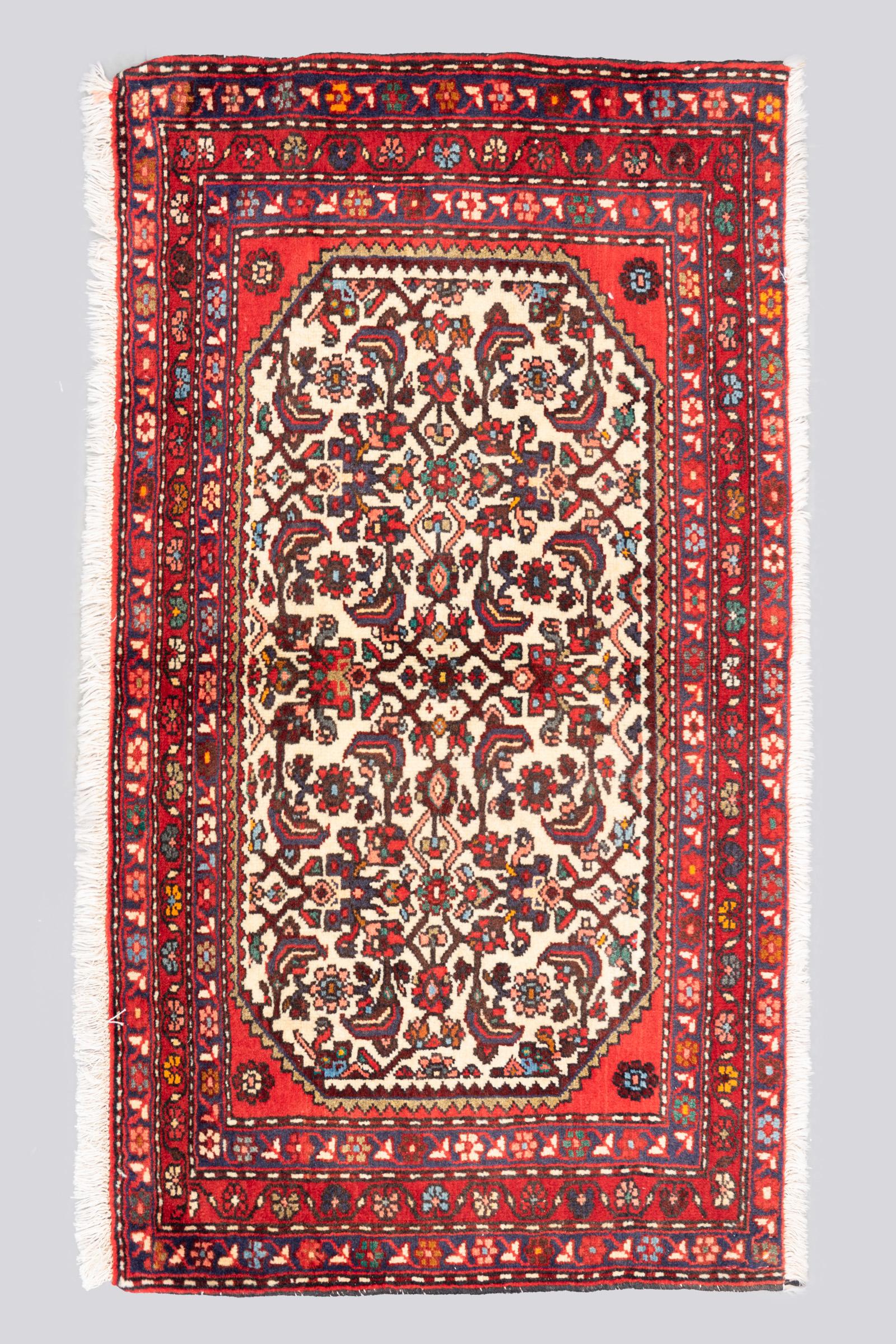 Vintage Rudbar Mahi Poshti Carpet 0.63SQM 2