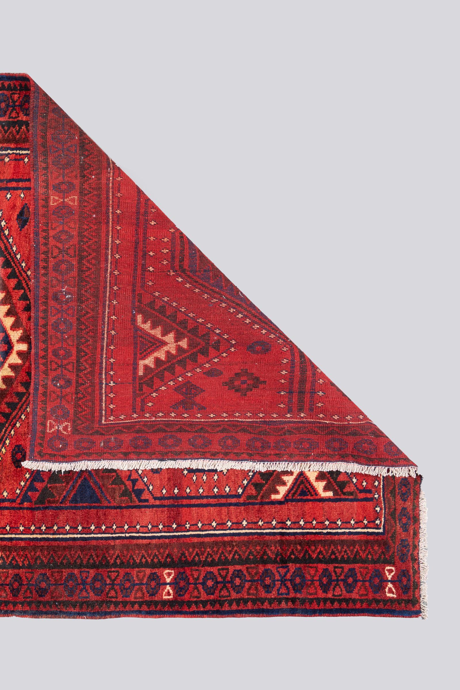 Vintage Lorestan Triple Toranj Persian Rug