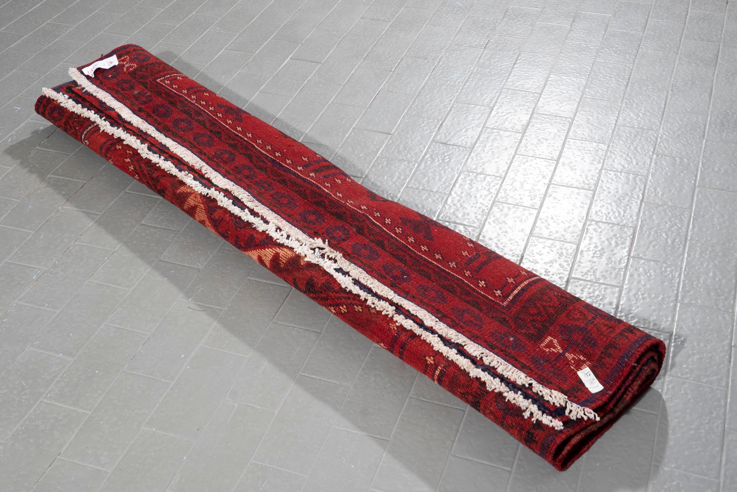 Vintage Lorestan Triple Toranj Persian Rug
