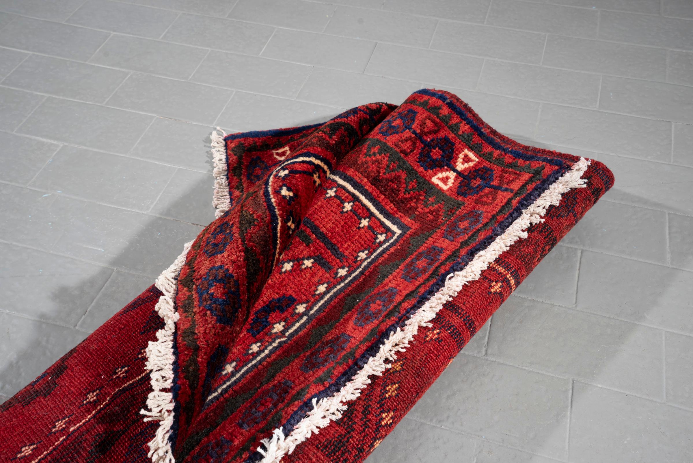 Vintage Lorestan Triple Toranj Persian Rug