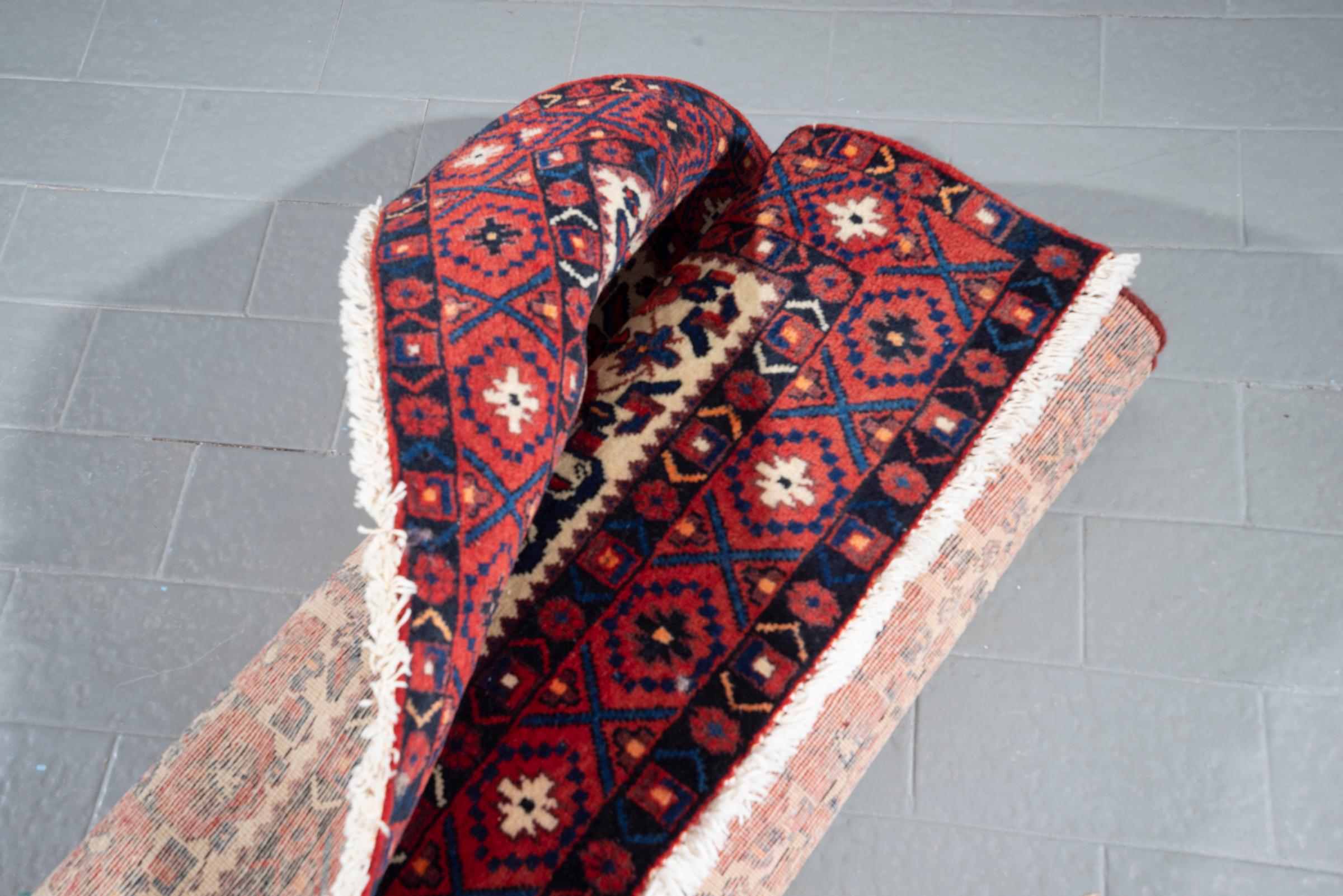 Antique Afshar Gol Farang Persian Rug